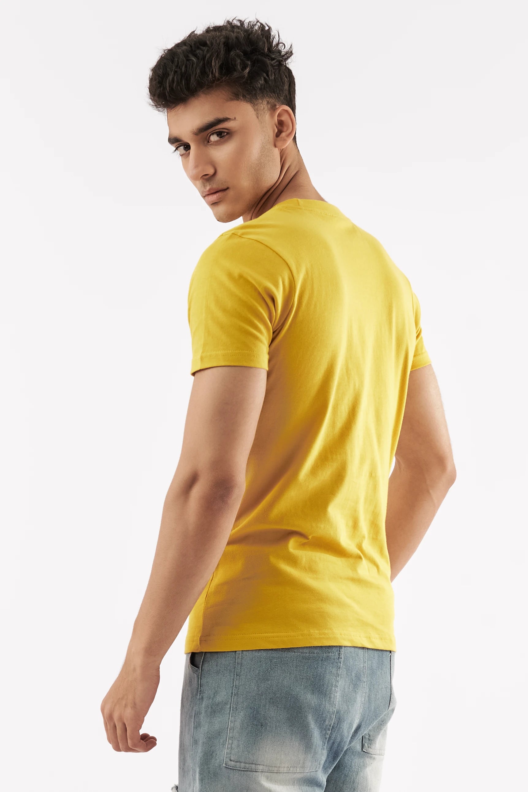 Men's Prompt Graphic T-Shirt Mustard