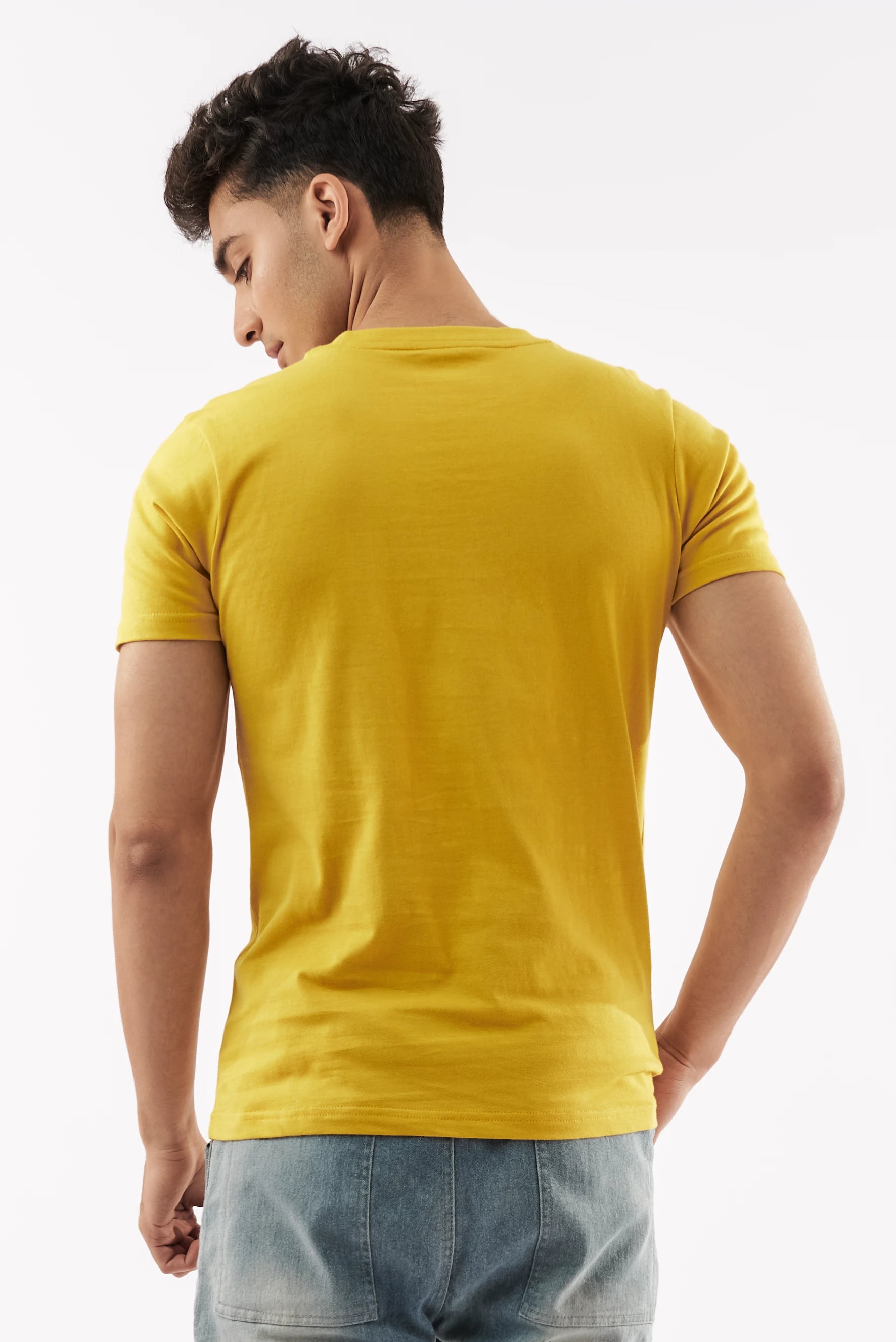 Men's Prompt Graphic T-Shirt Mustard