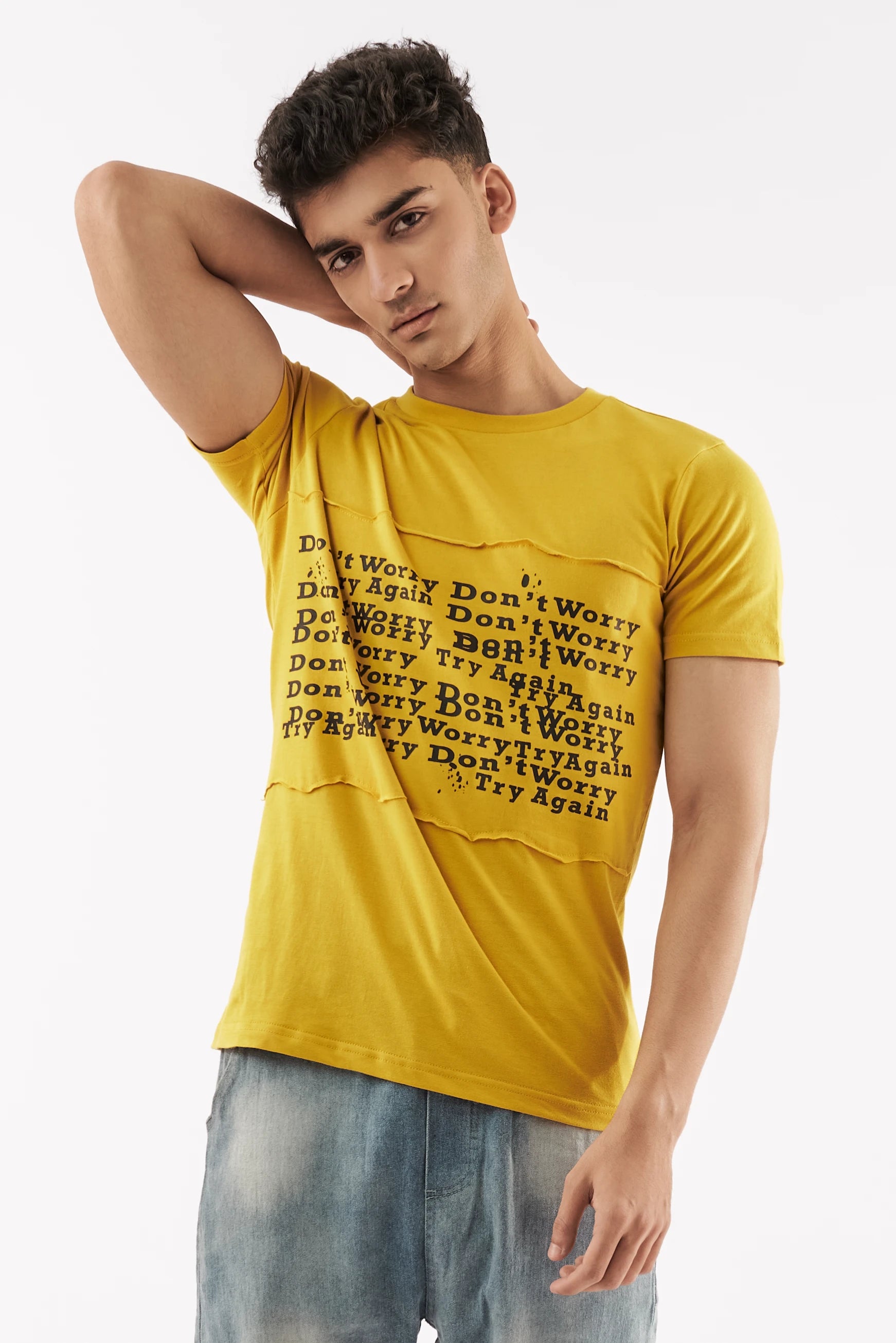 Men's Prompt Graphic T-Shirt Mustard