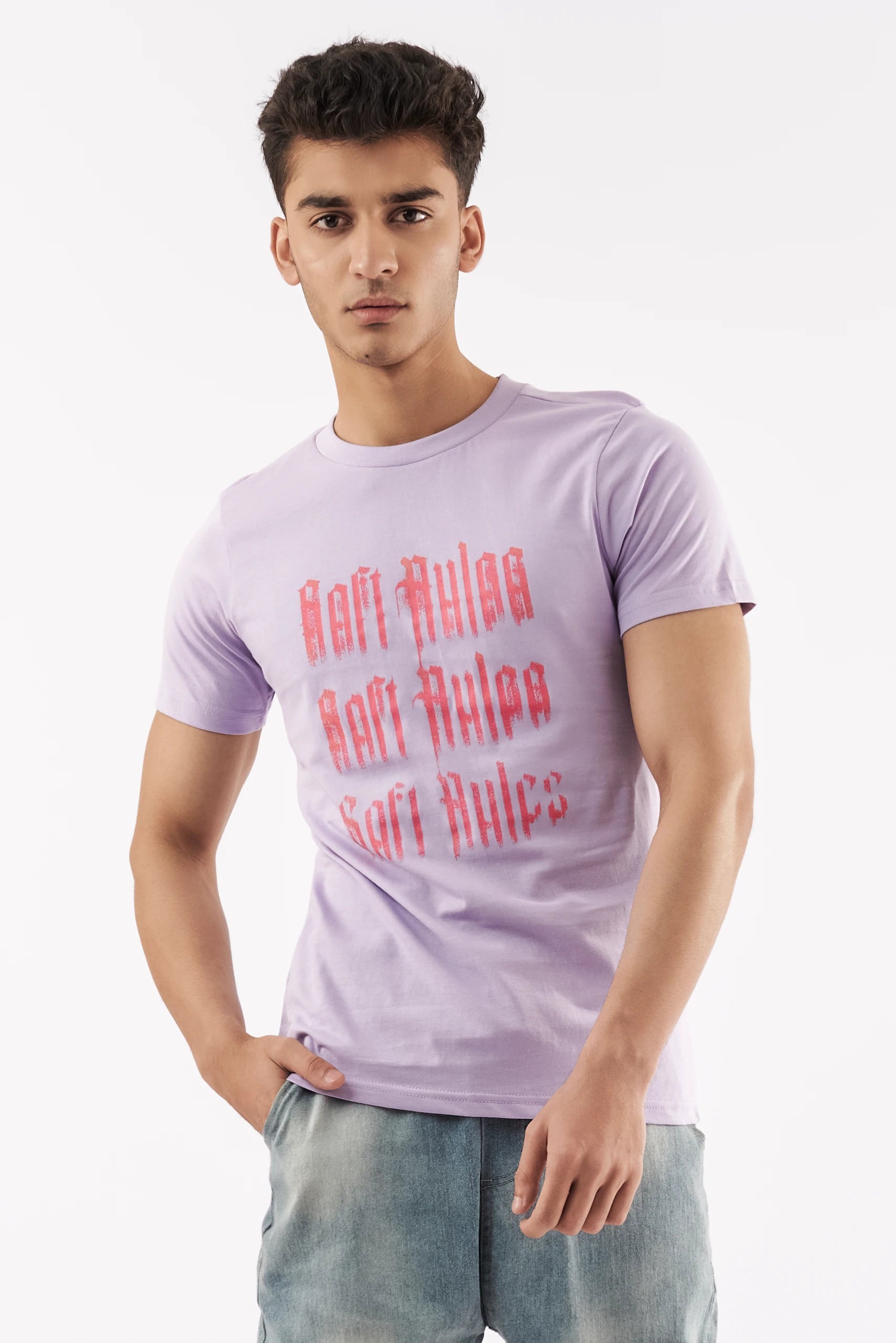 Men's Rules Graphics T-Shirt Purple