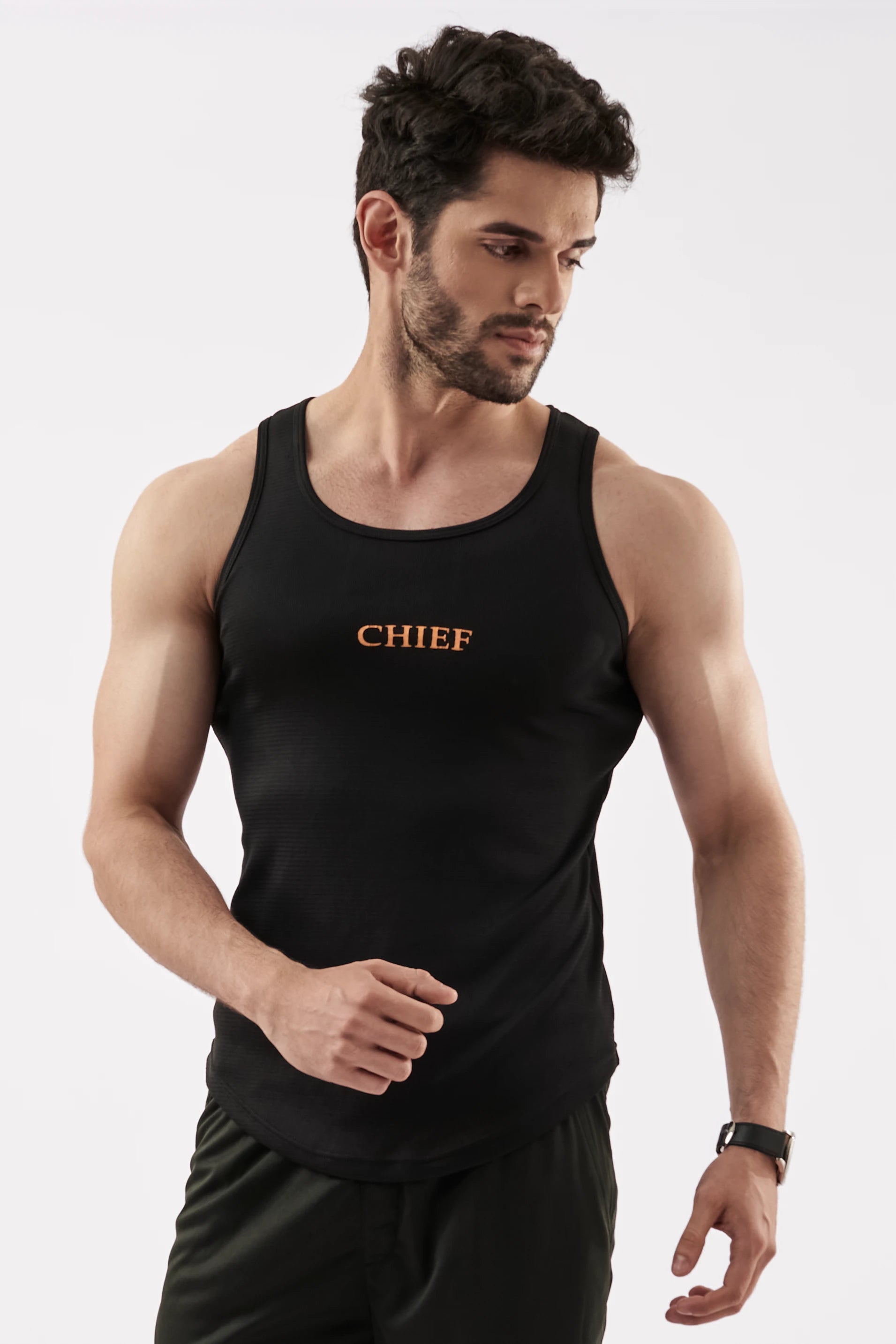 Men's Grip Tank Top Black