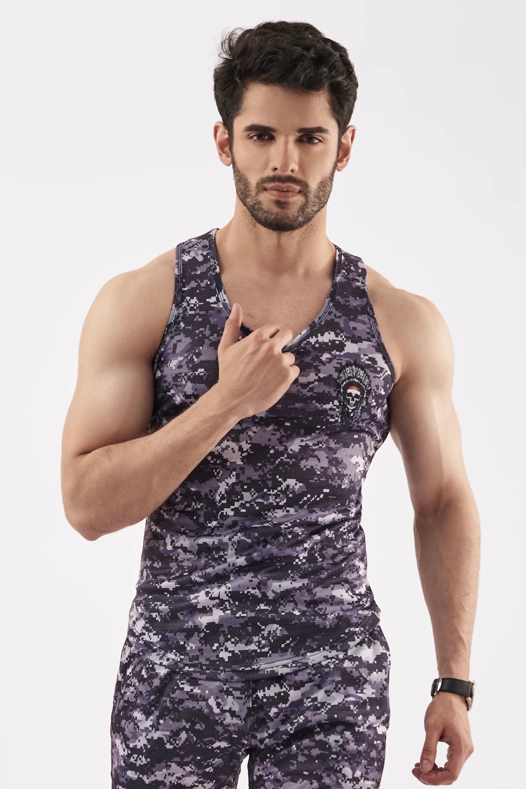 Men's Camo Tank Top & Trouser