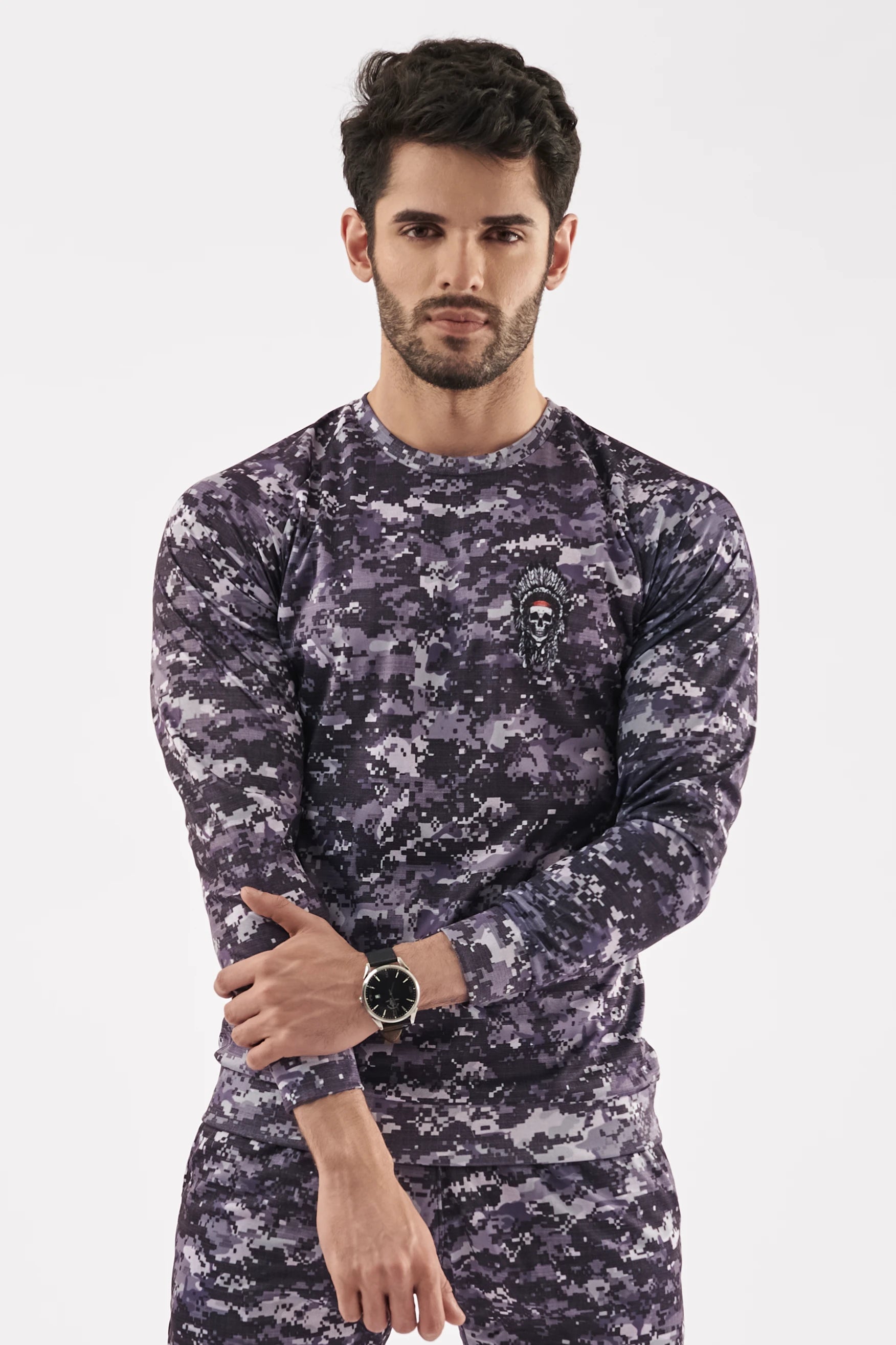 Men's Long Sleeves Camo Shirt & Trouser