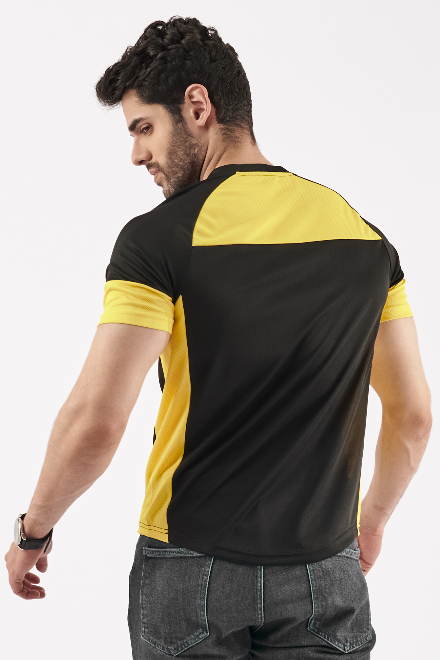 Men's Contrast Performance T-Shirt Black
