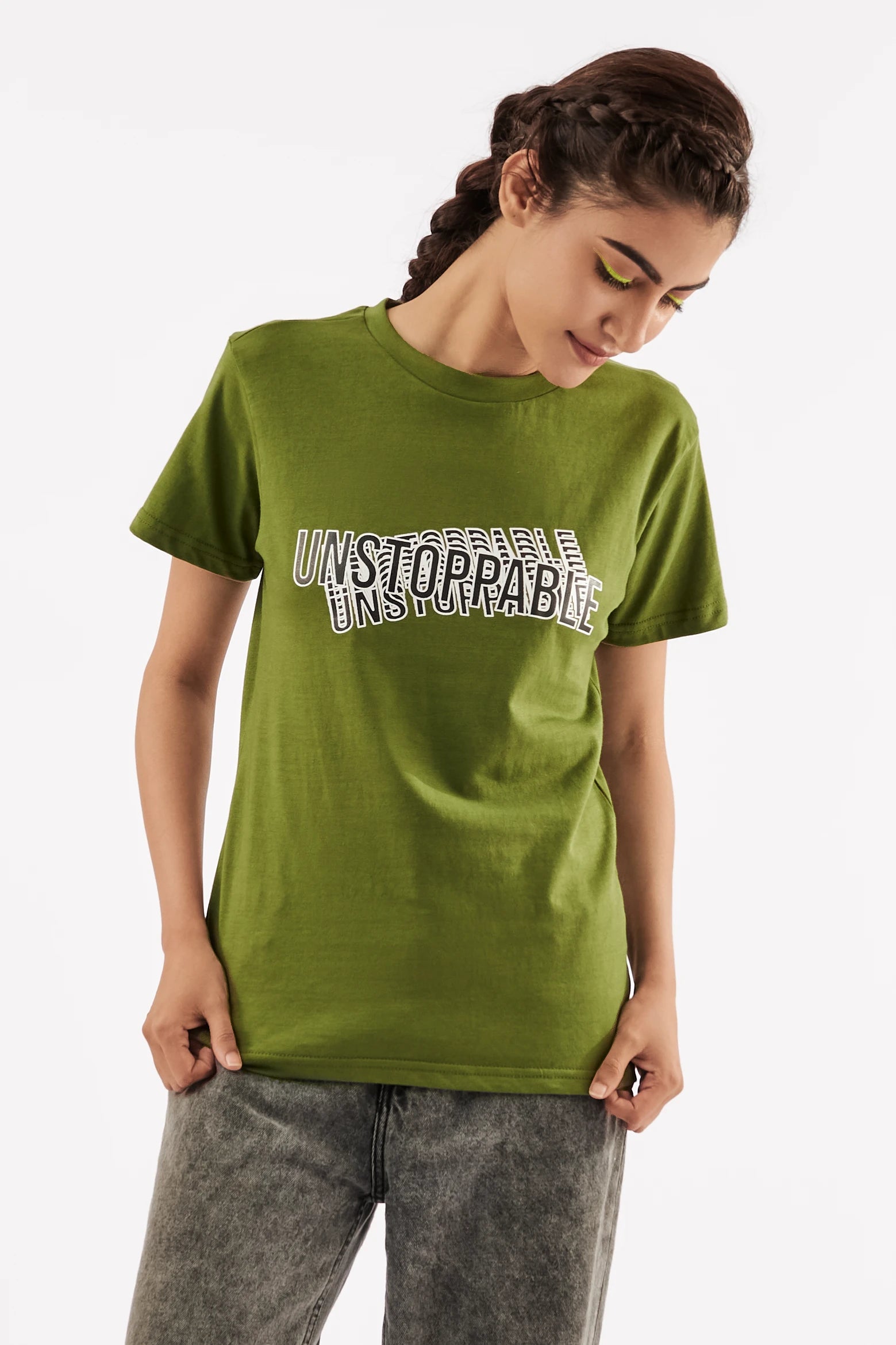 Women's Empowering T-Shirt Olive Green