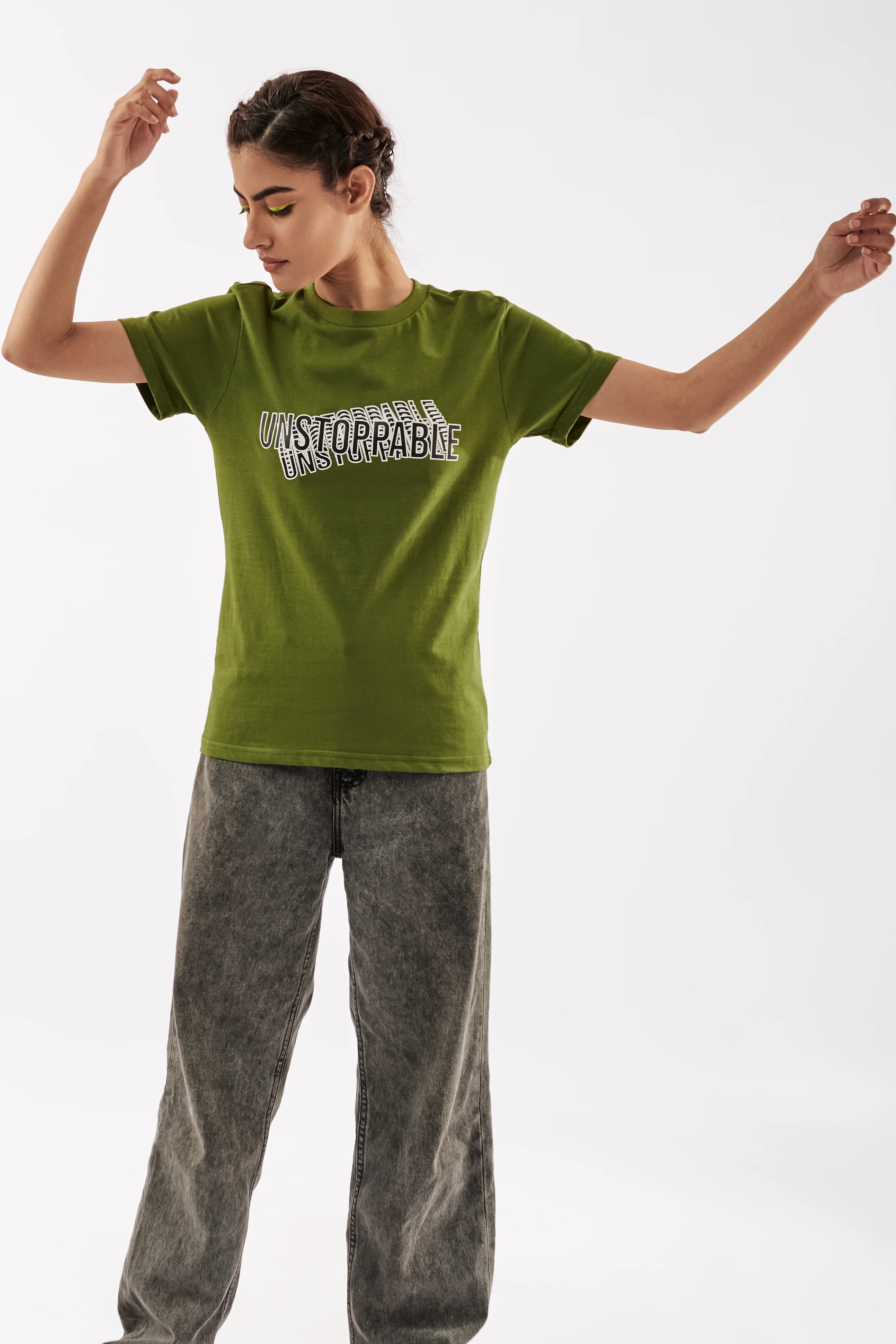 Women's Empowering T-Shirt Olive Green
