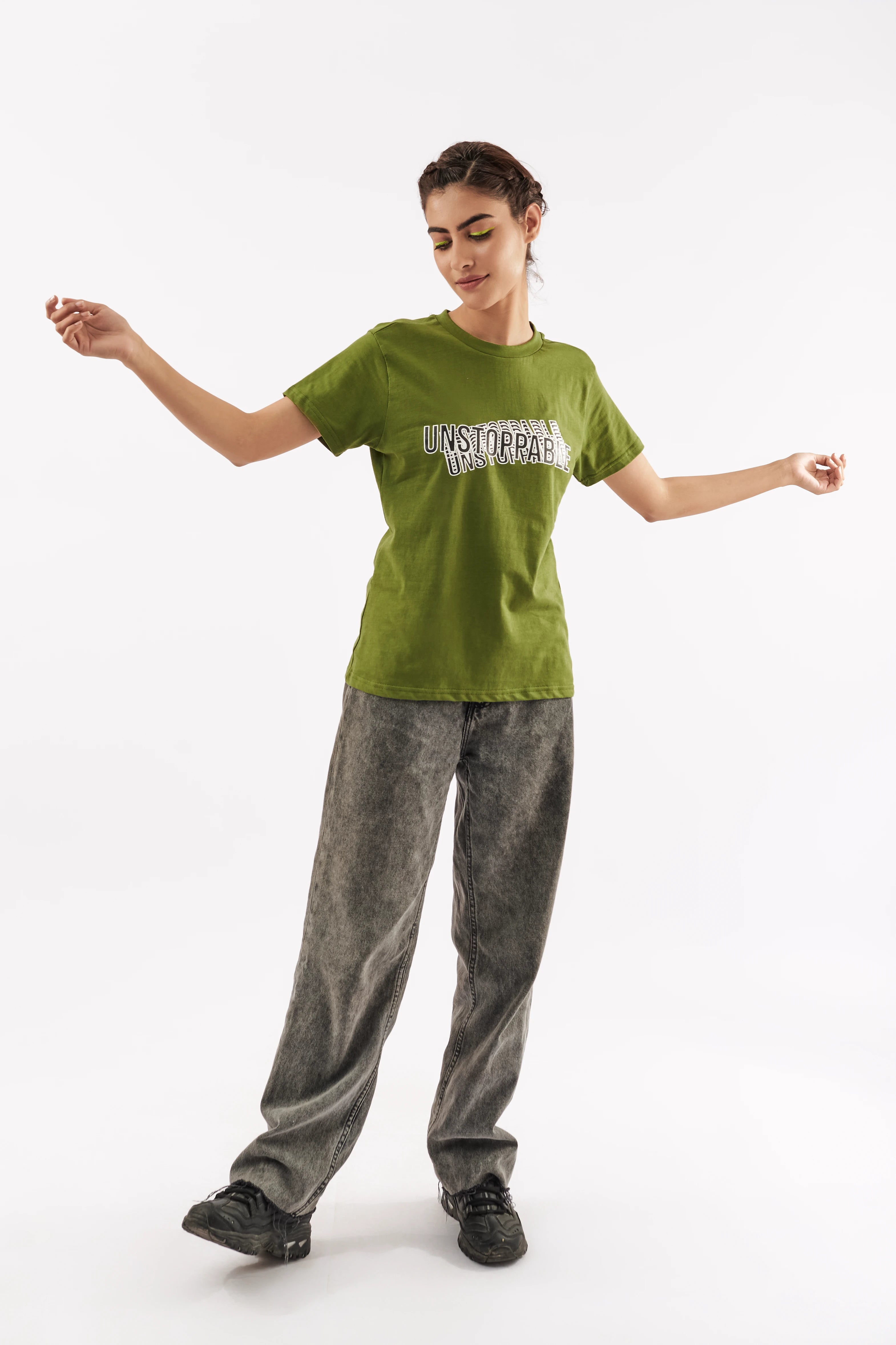 Women's Empowering T-Shirt Olive Green