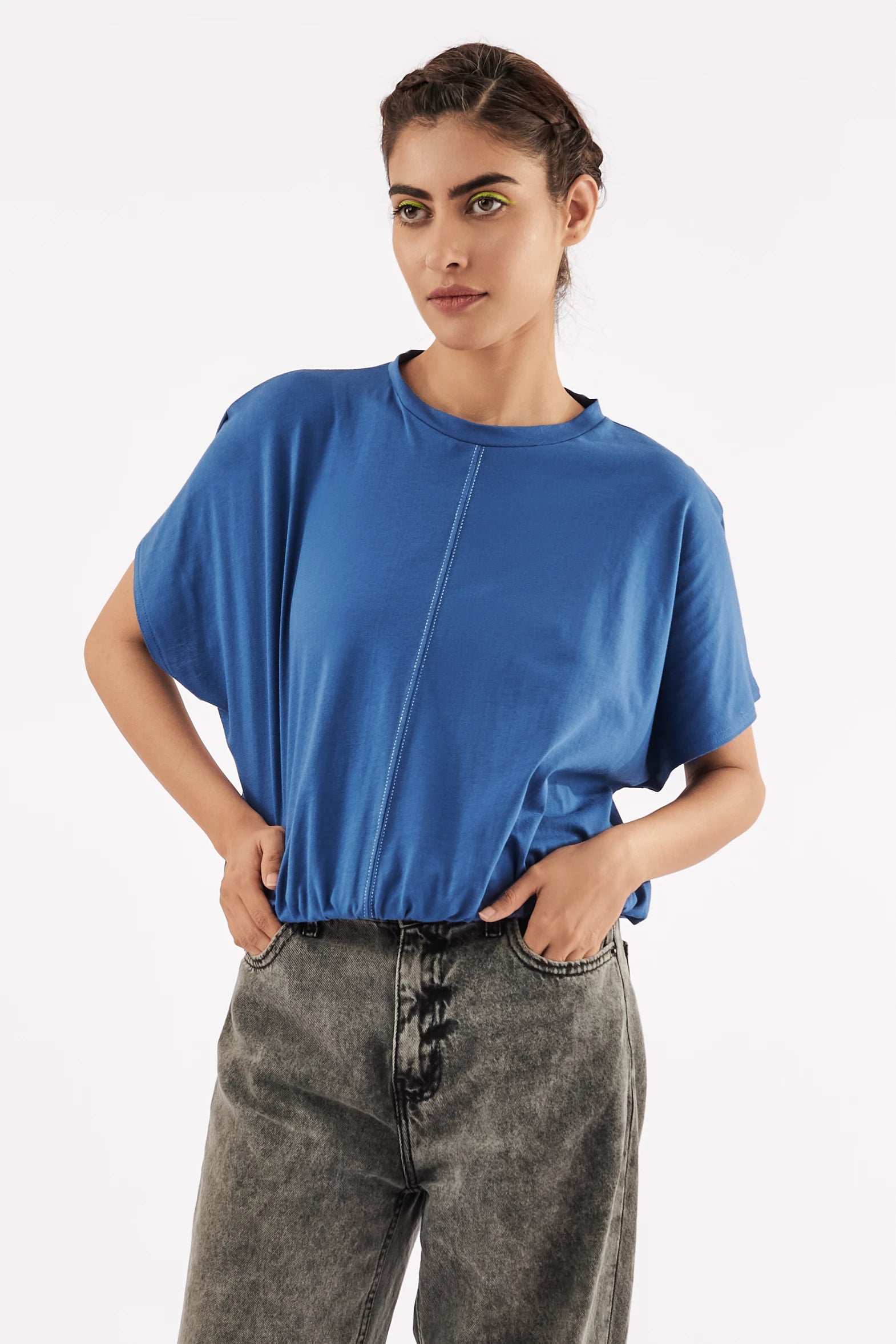 Women's Relaxed Crop Gypsy Blue