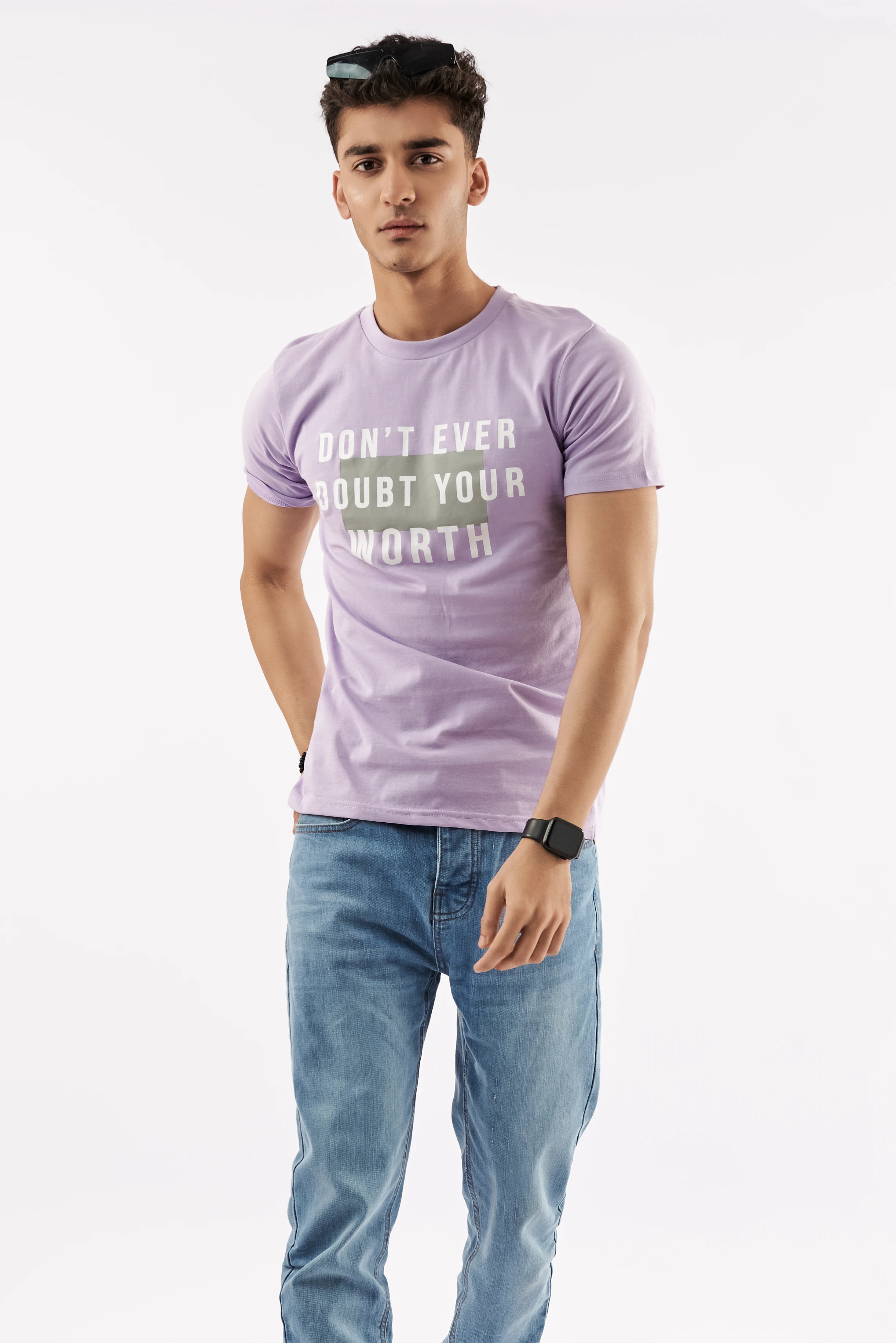 Men's Statement T-Shirt Purple