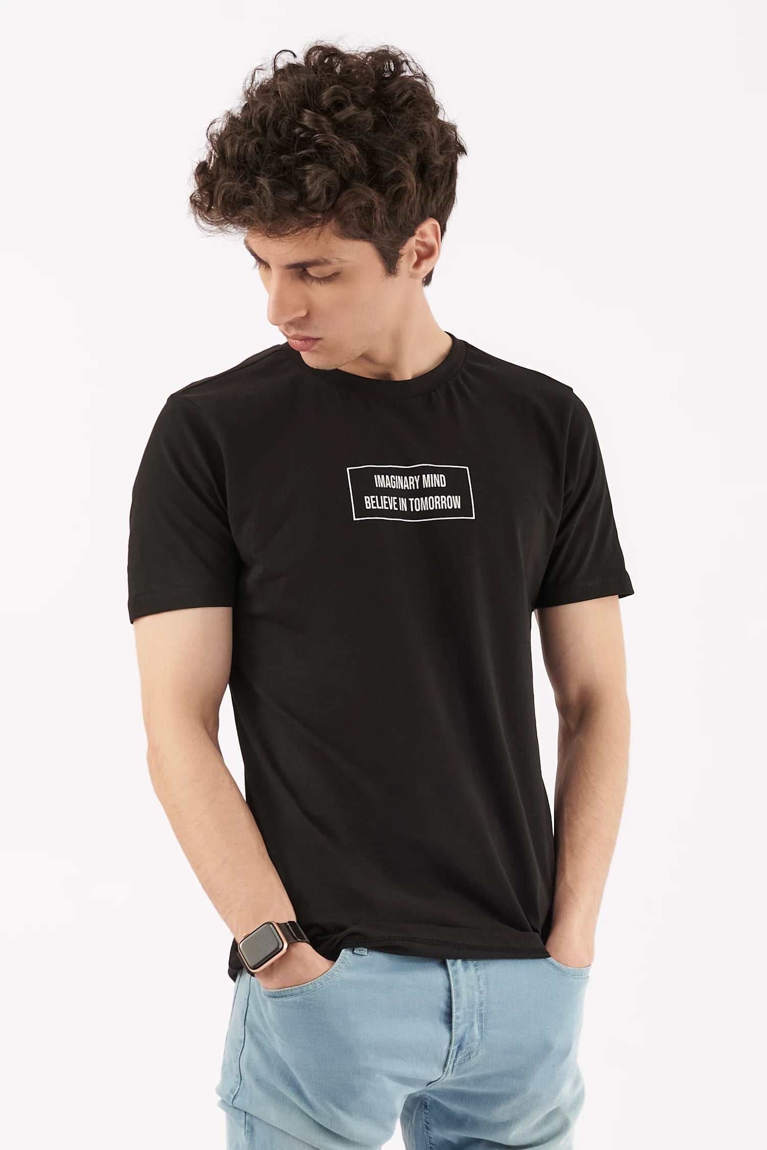 Men's Creative Empowered T-Shirt Black