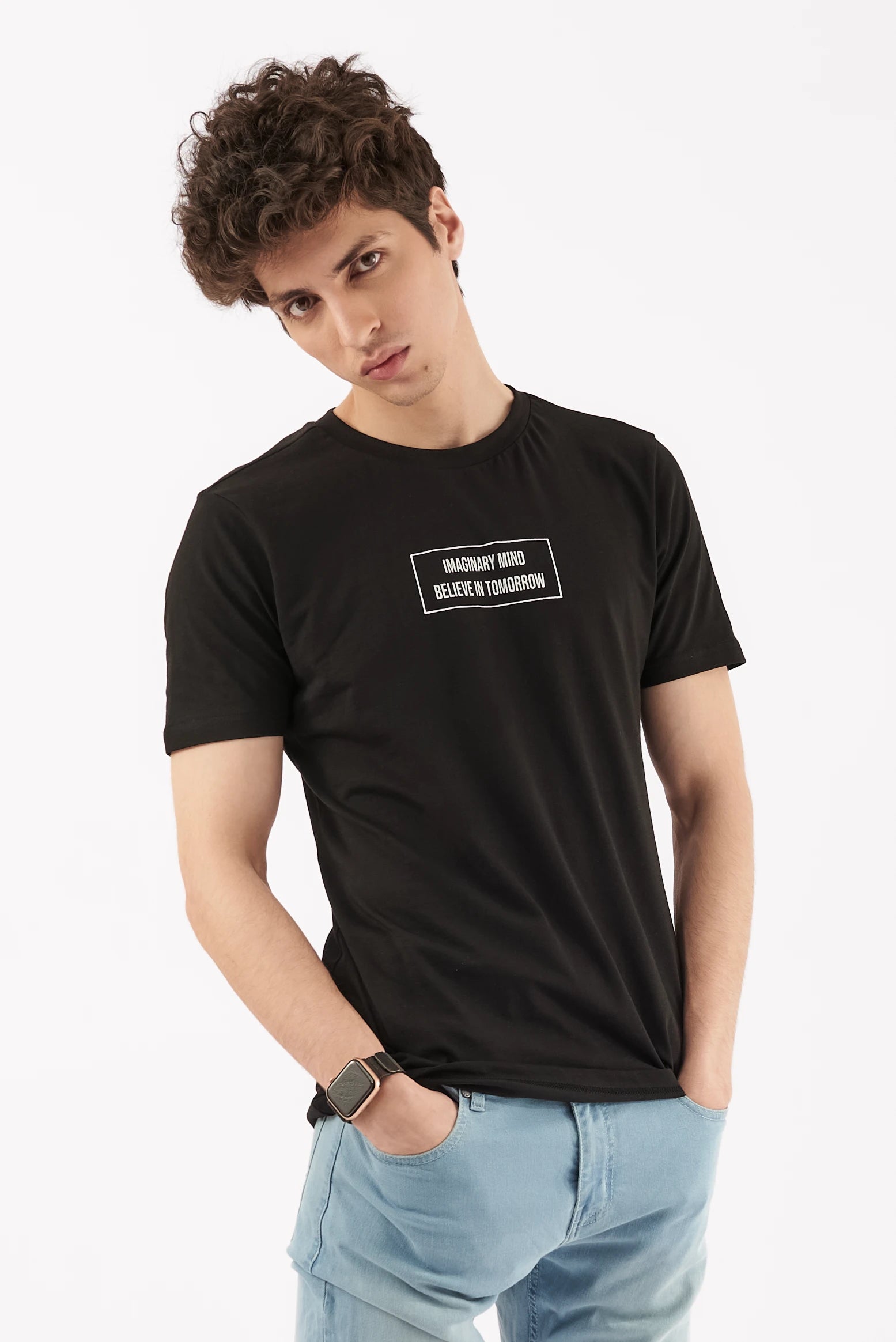 Men's Creative Empowered T-Shirt Black
