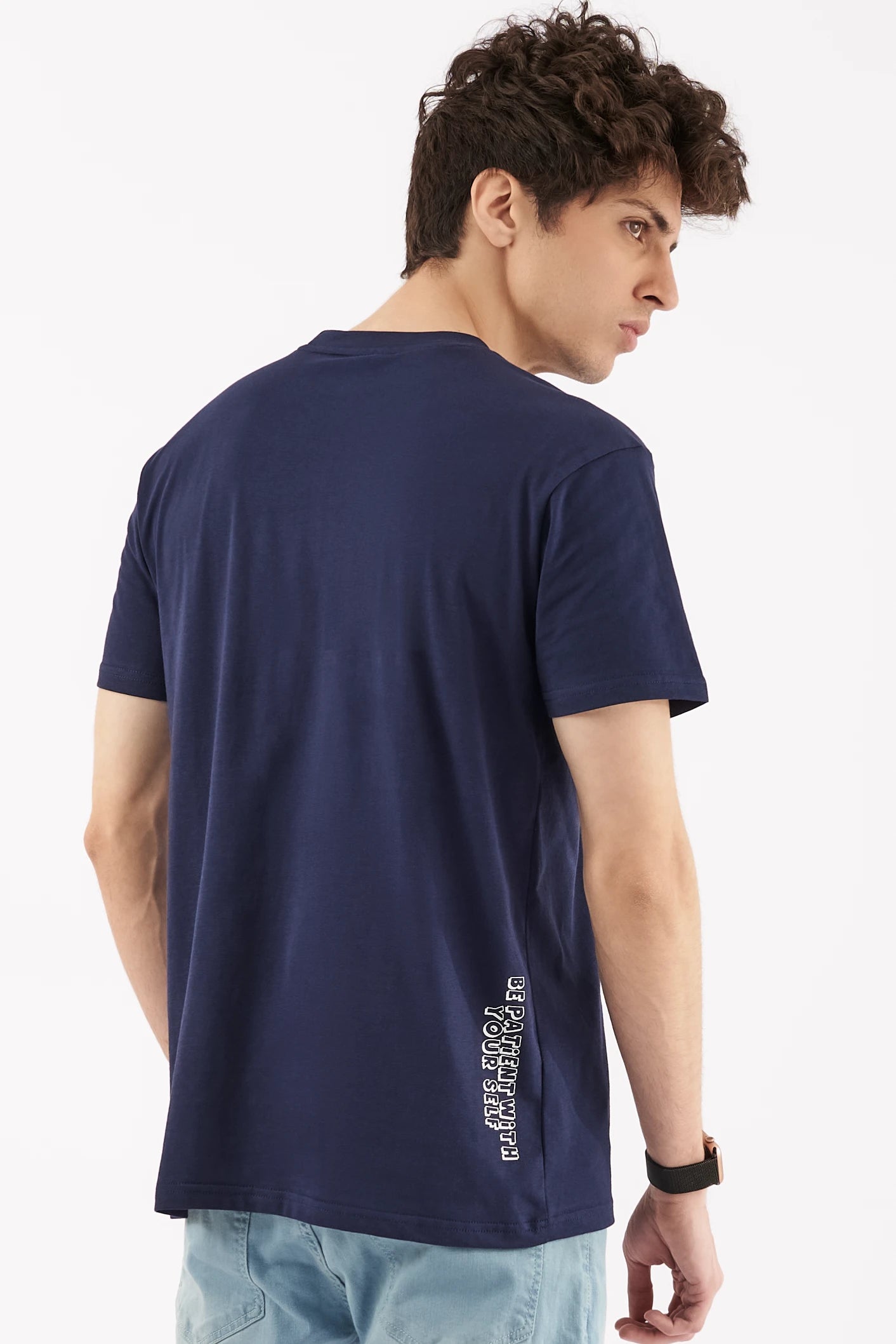 Men's Forbearance Graphic T-Shirt Blue