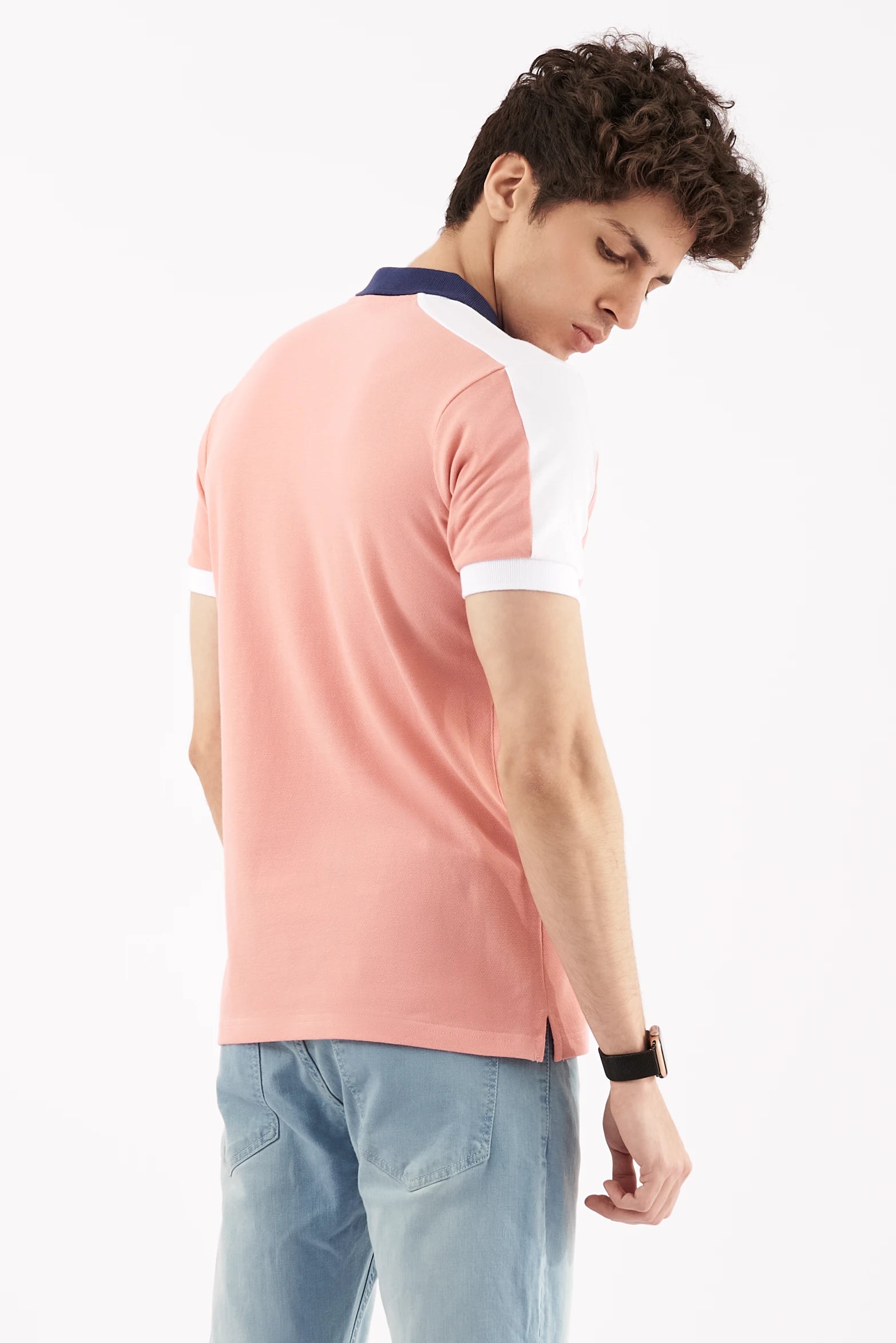 Men's Performance Polo Shirt Pink