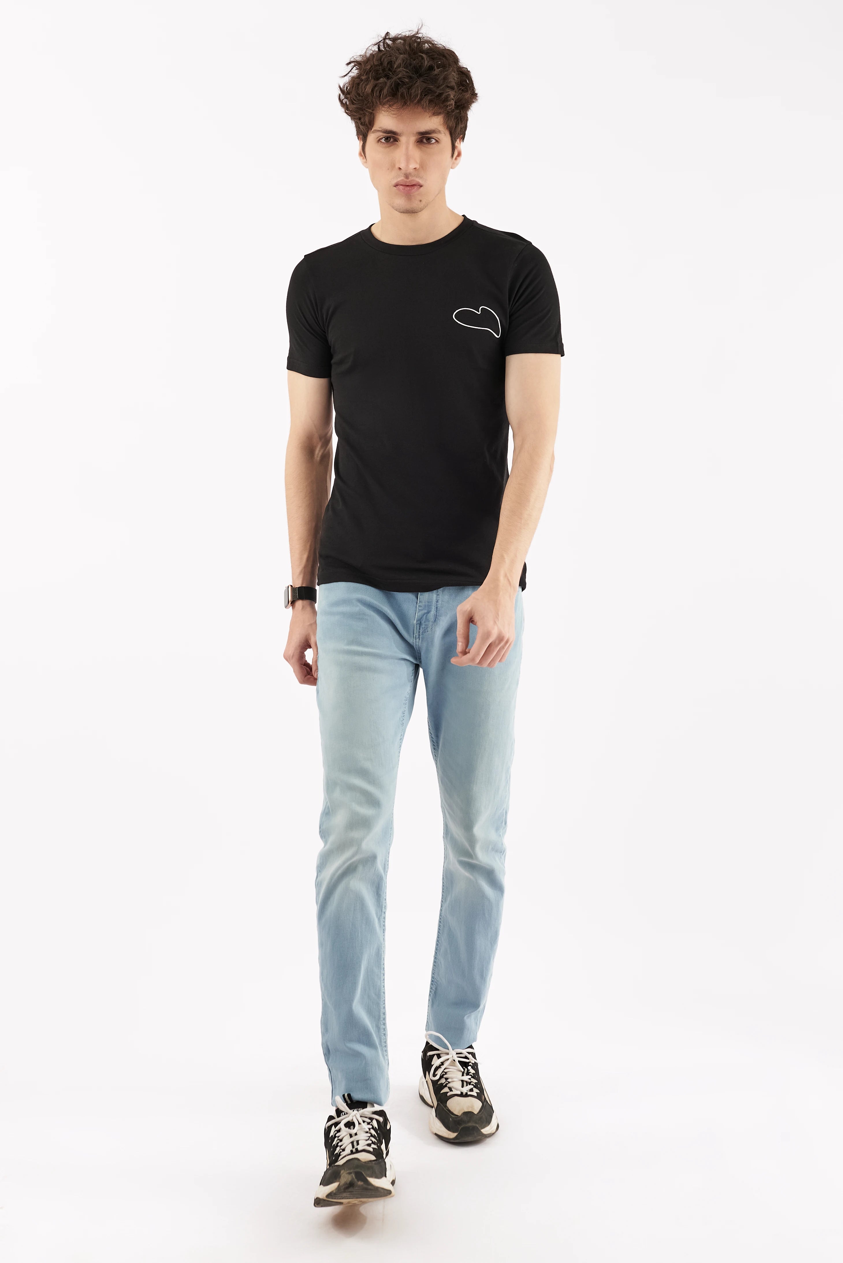 Men's Screen Love T-Shirt Black