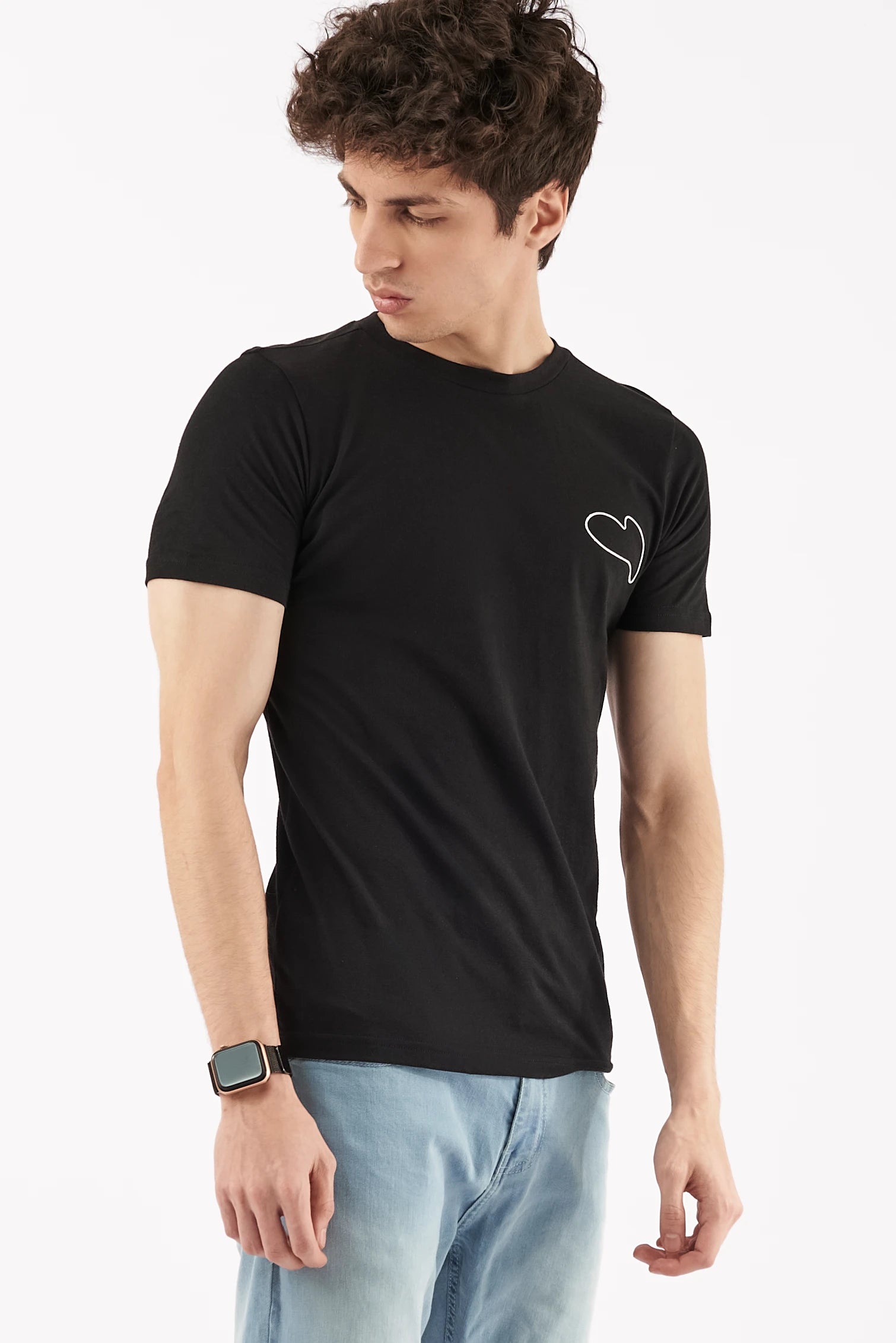 Men's Screen Love T-Shirt Black