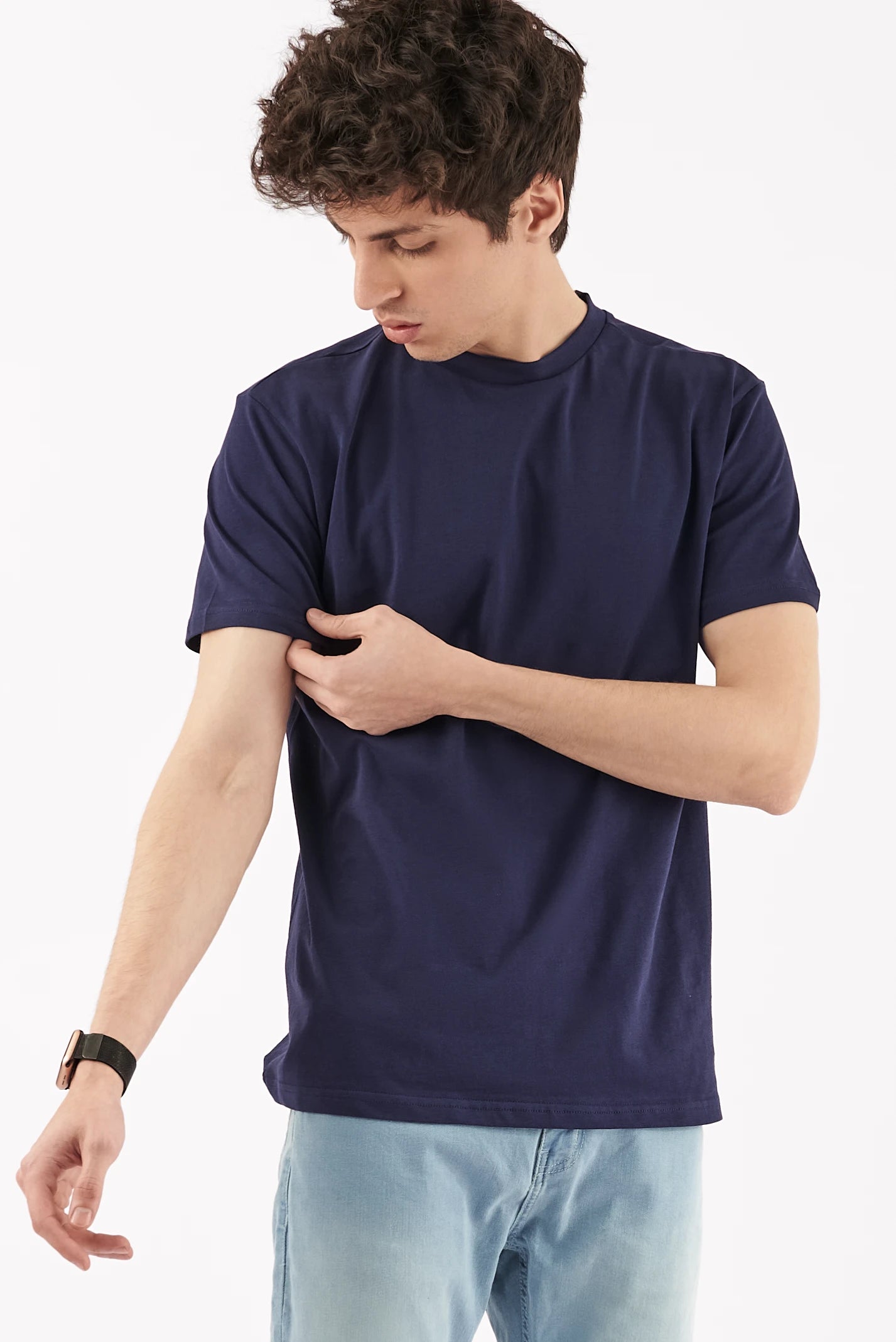 Men's Crew Neck T-Shirt Blue
