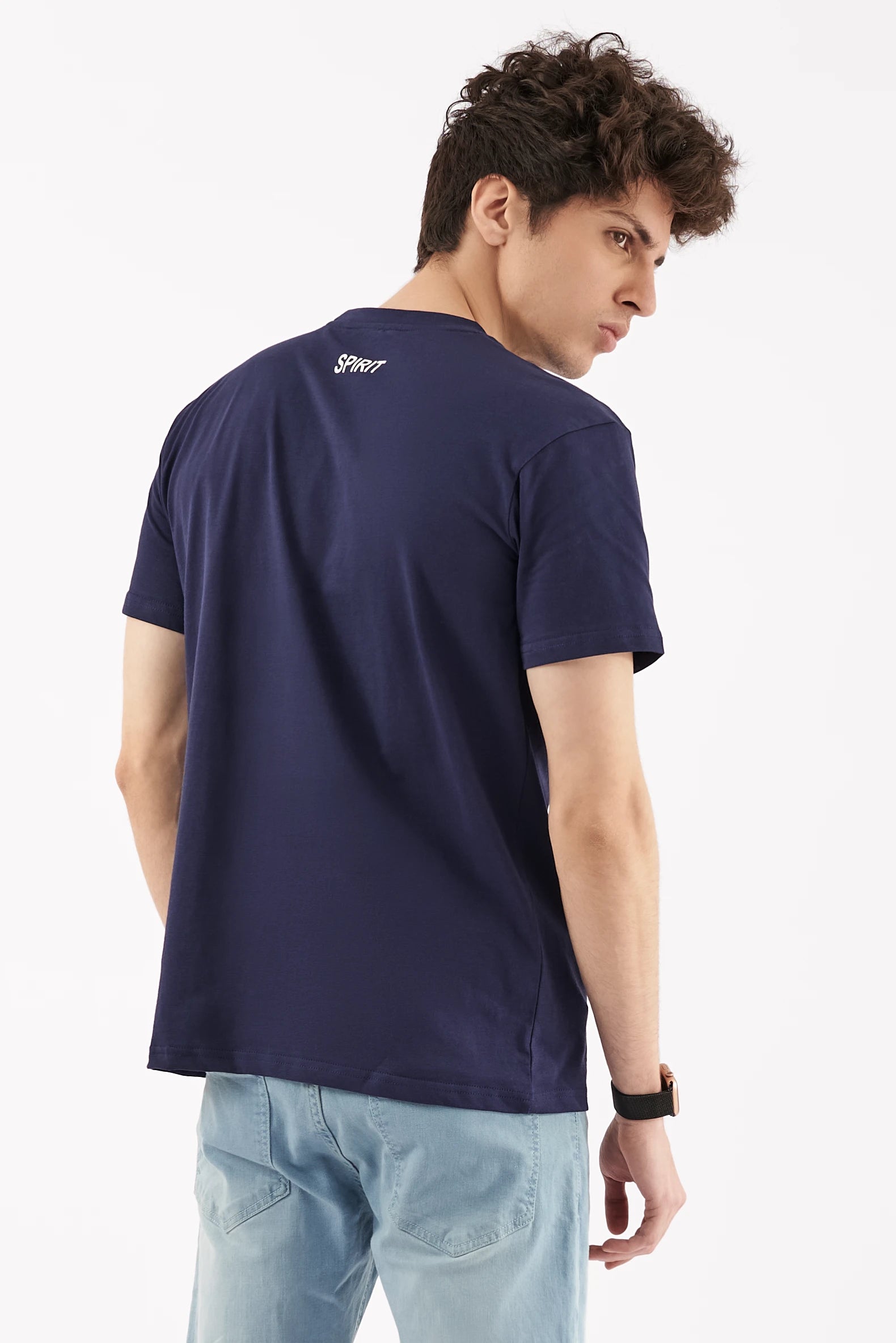 Men's Crew Neck T-Shirt Blue