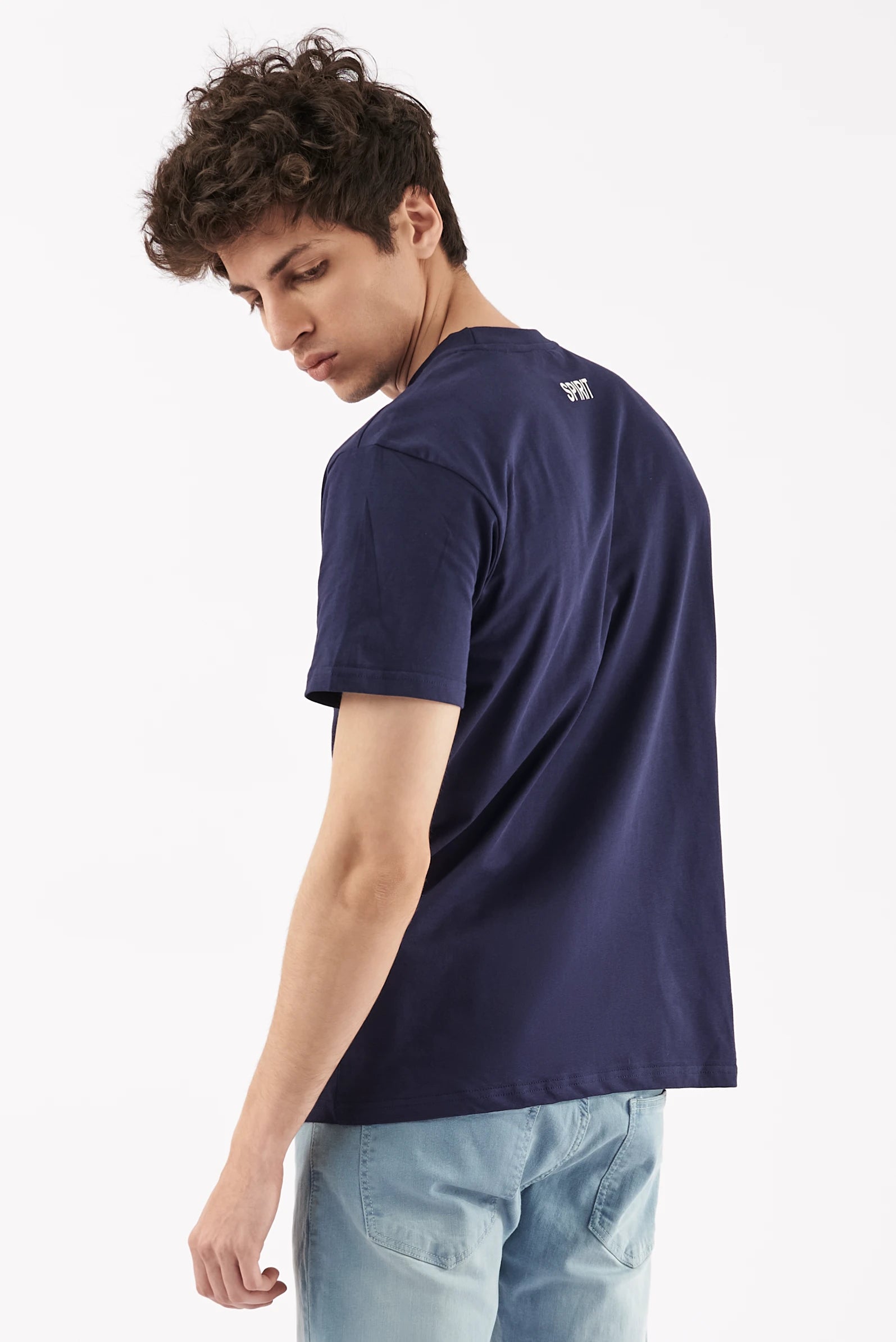 Men's Crew Neck T-Shirt Blue
