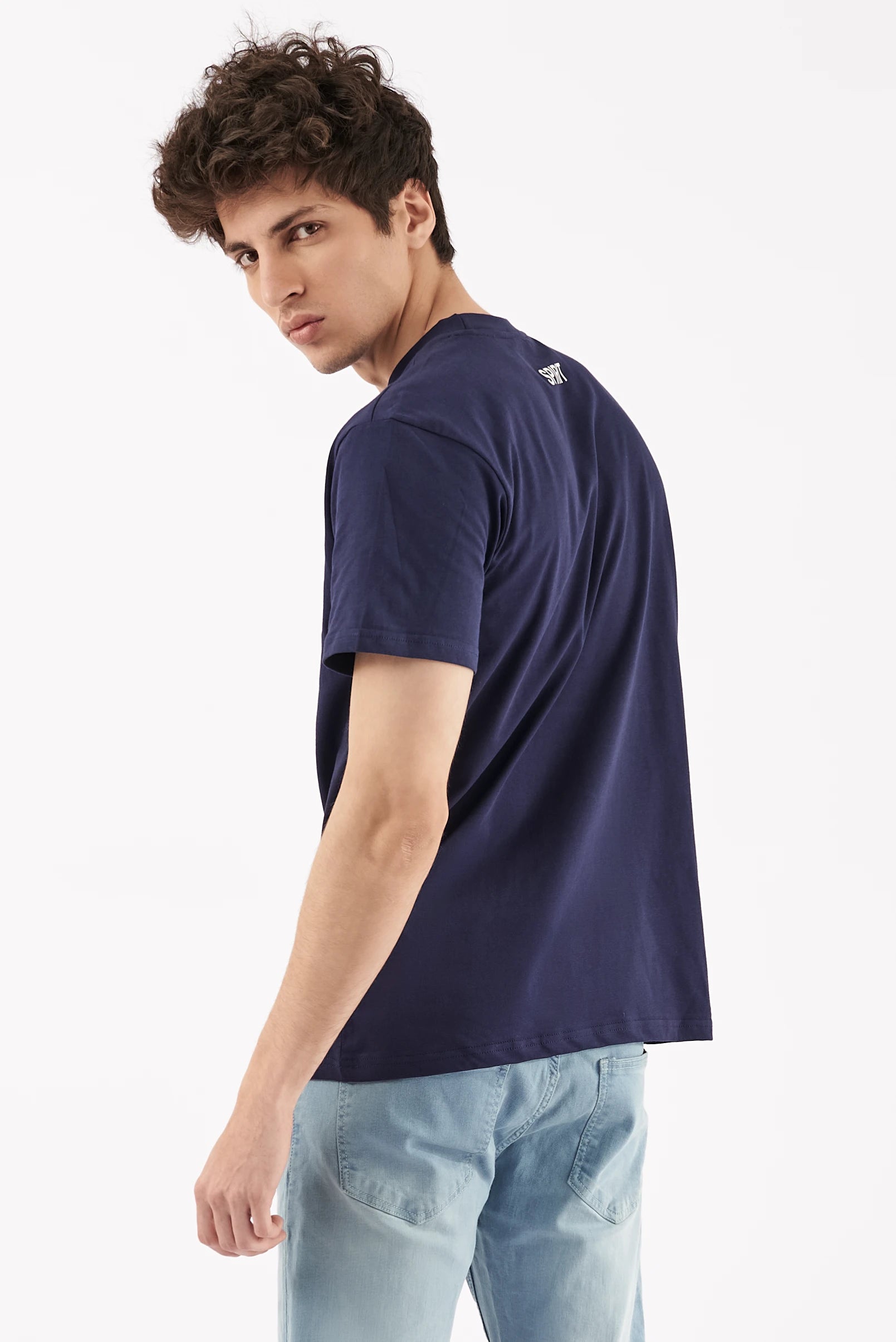 Men's Crew Neck T-Shirt Blue