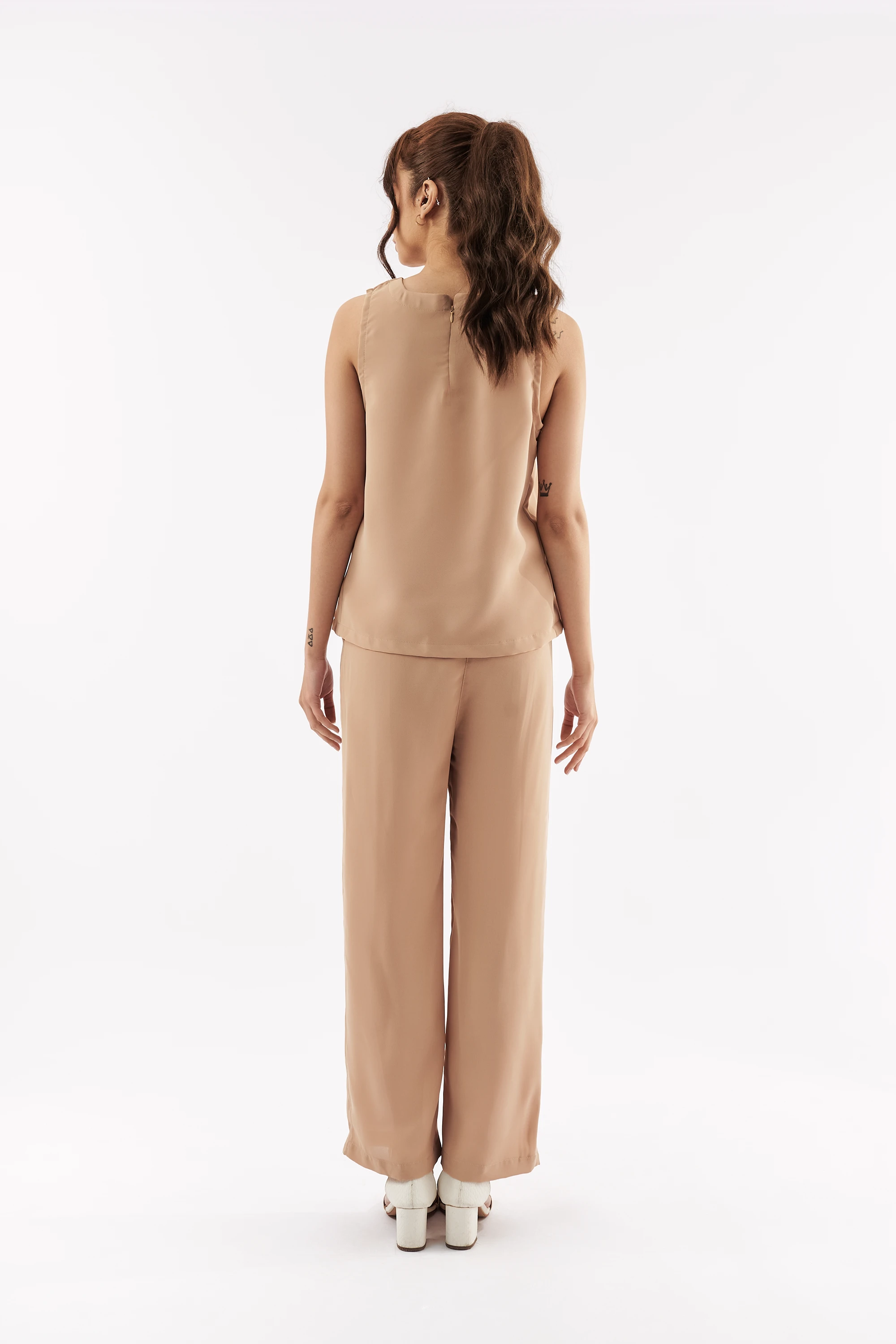 Women's Sleeveless Top & Wide Pants