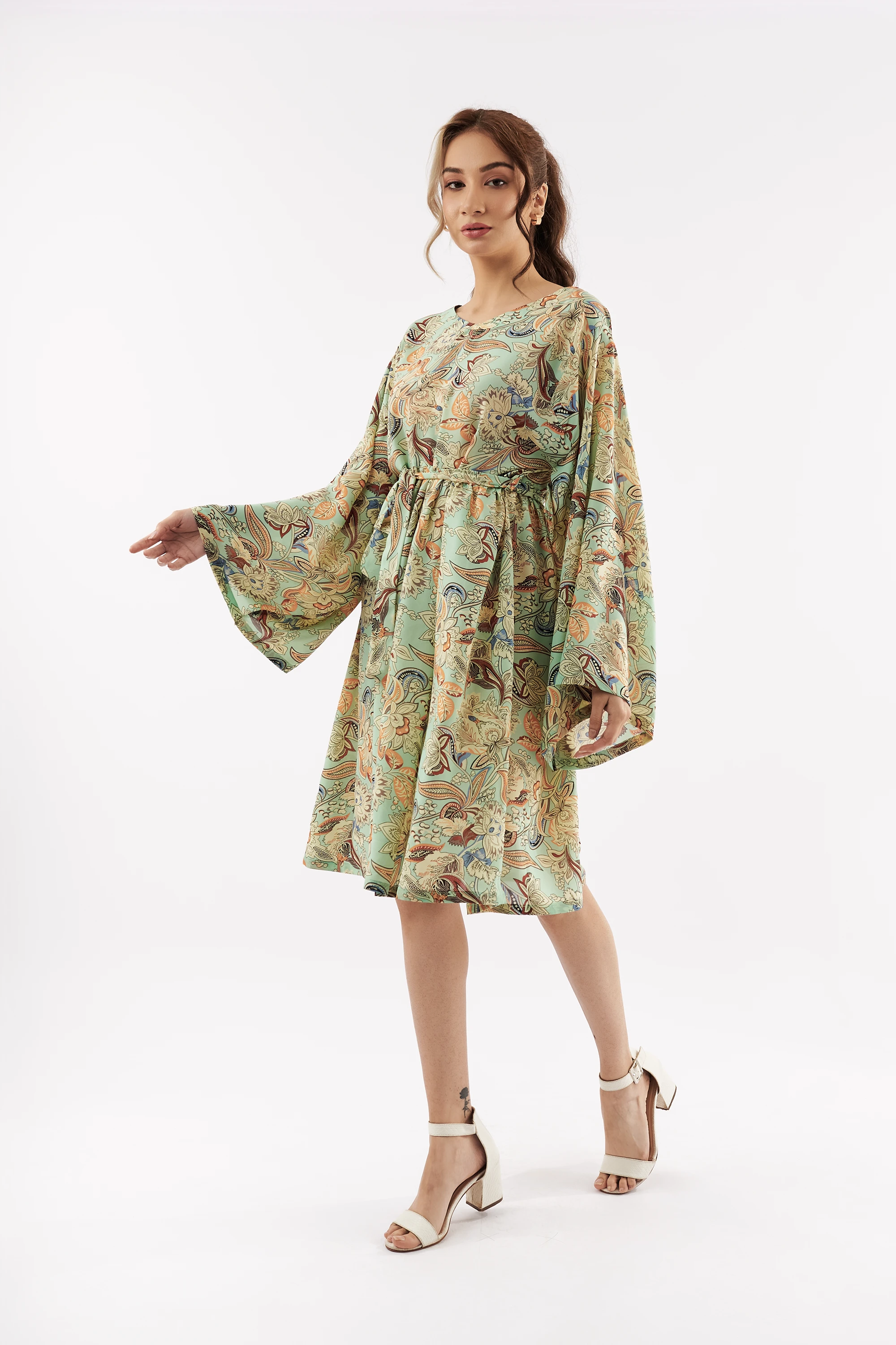 Women's Paisley Flare Dress