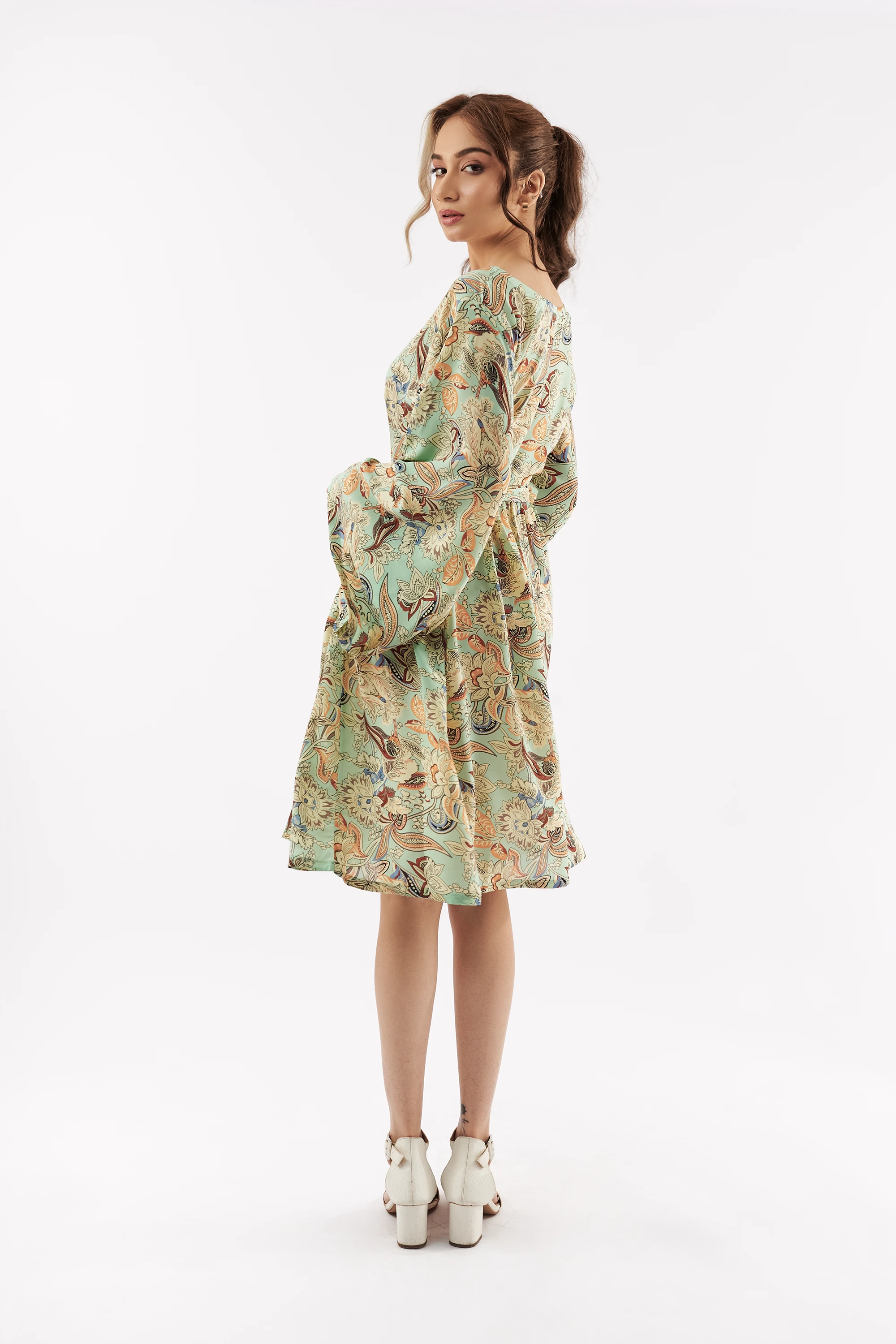 Women's Paisley Flare Dress