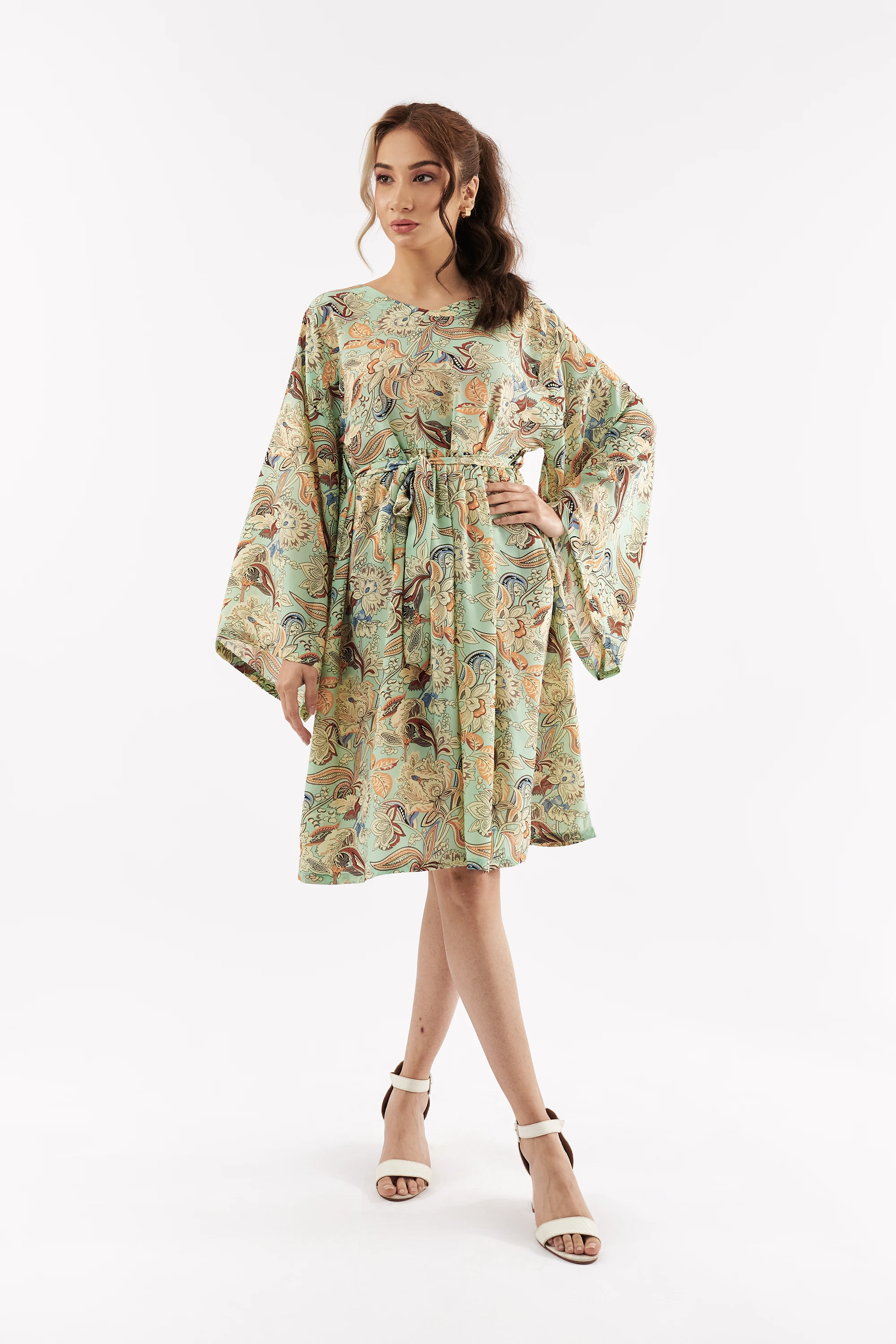 Women's Paisley Flare Dress