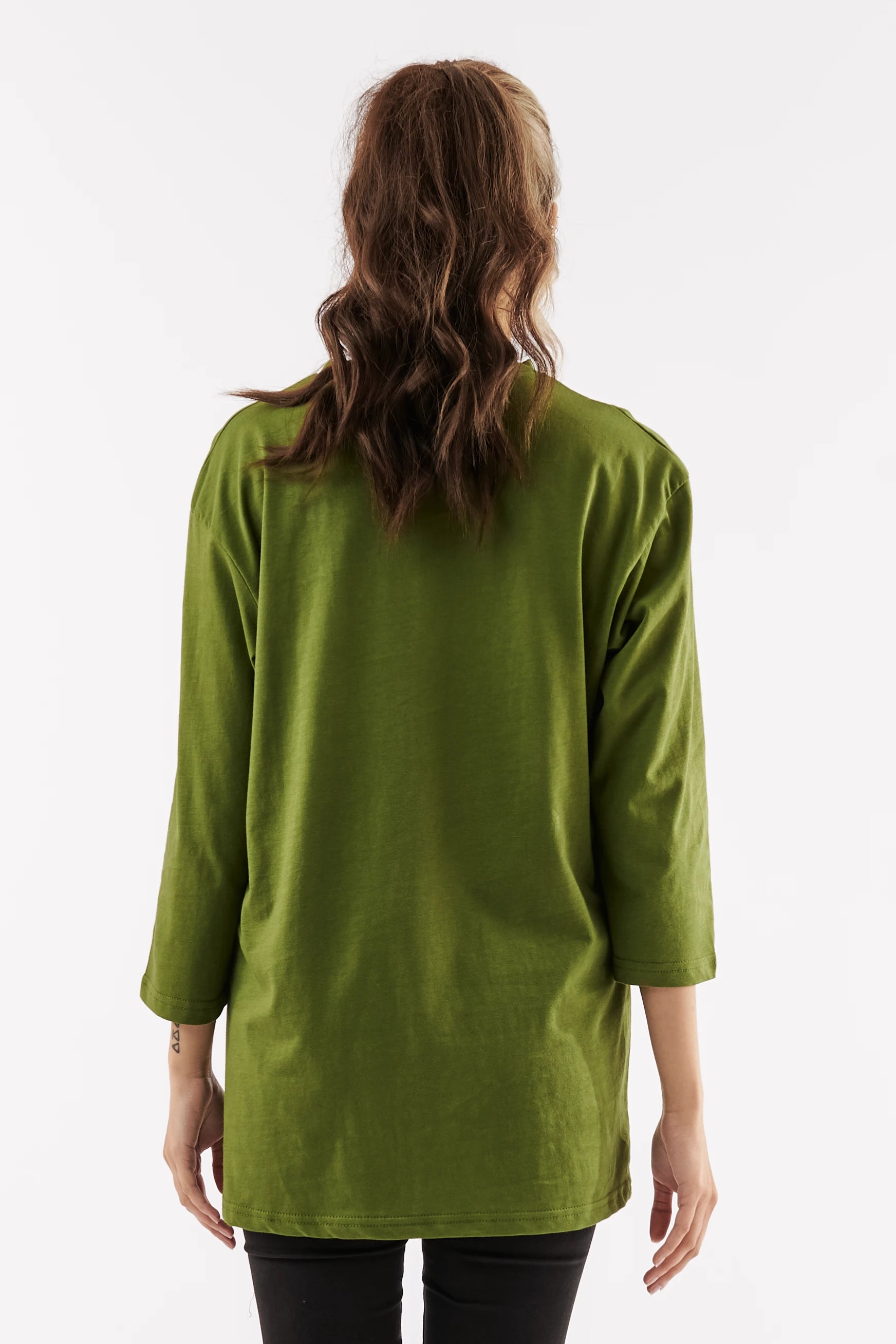 Women's Essential Oversized T-Shirt Olive Green