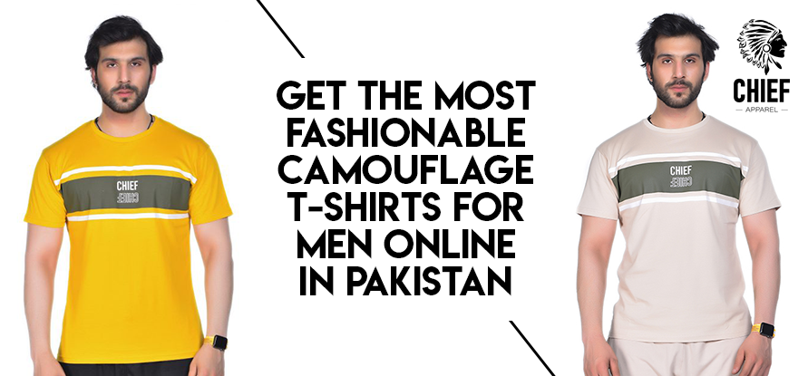 Get the Most Fashionable Camouflage T-Shirts for Men Online in Pakistan