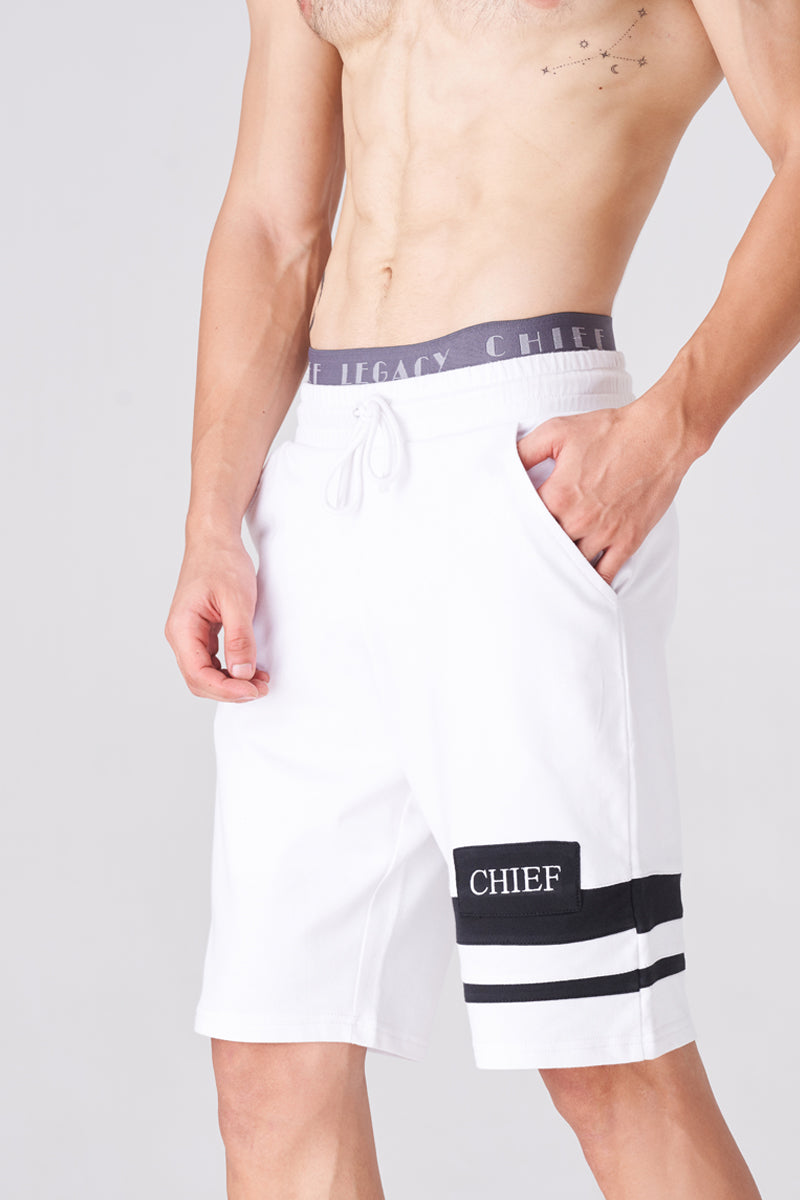 Men's White Gym Shorts for Active Days