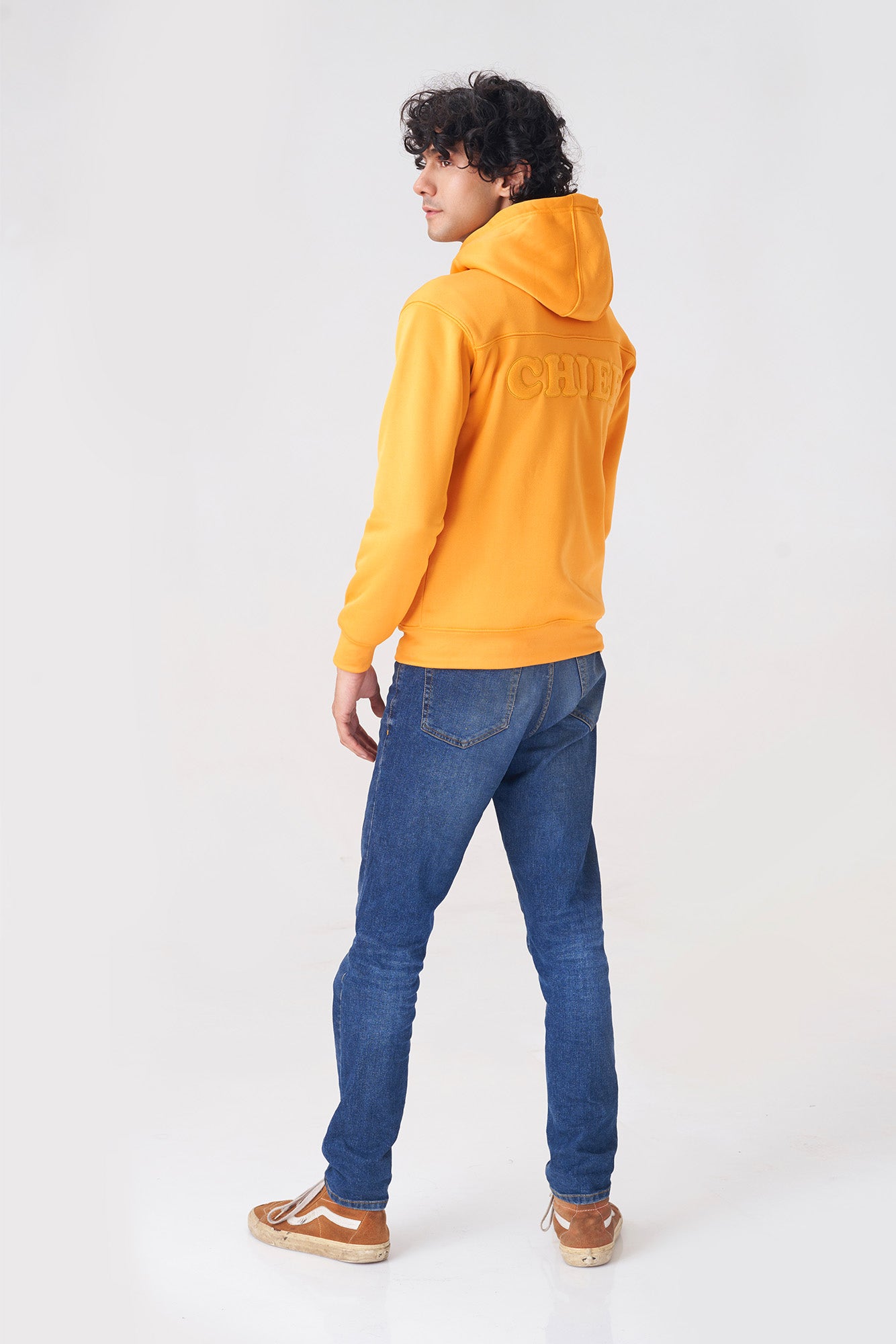 Bright Yellow Zip-Up Hoodie for Men and Women