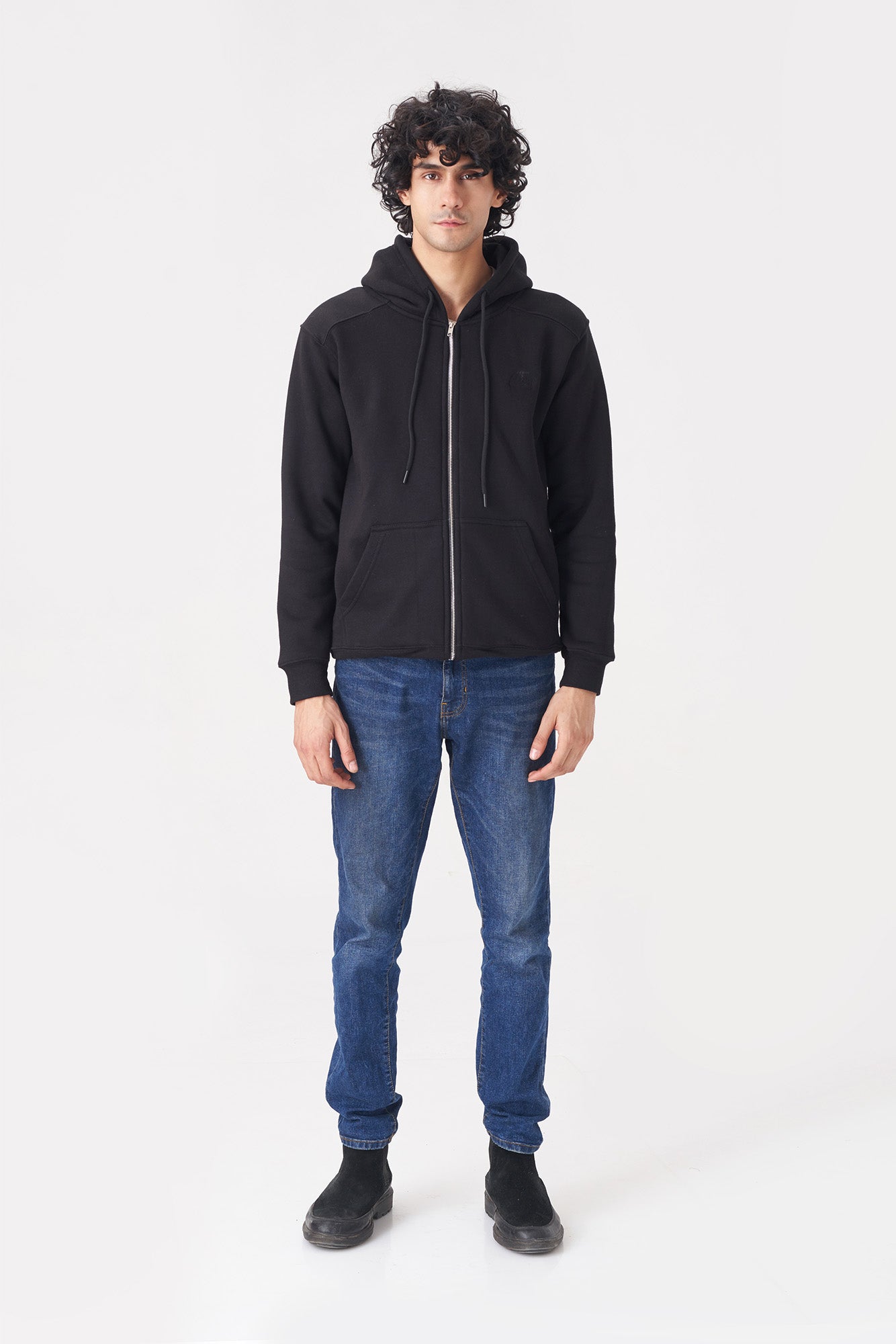 Classic Black Hoodie for Men