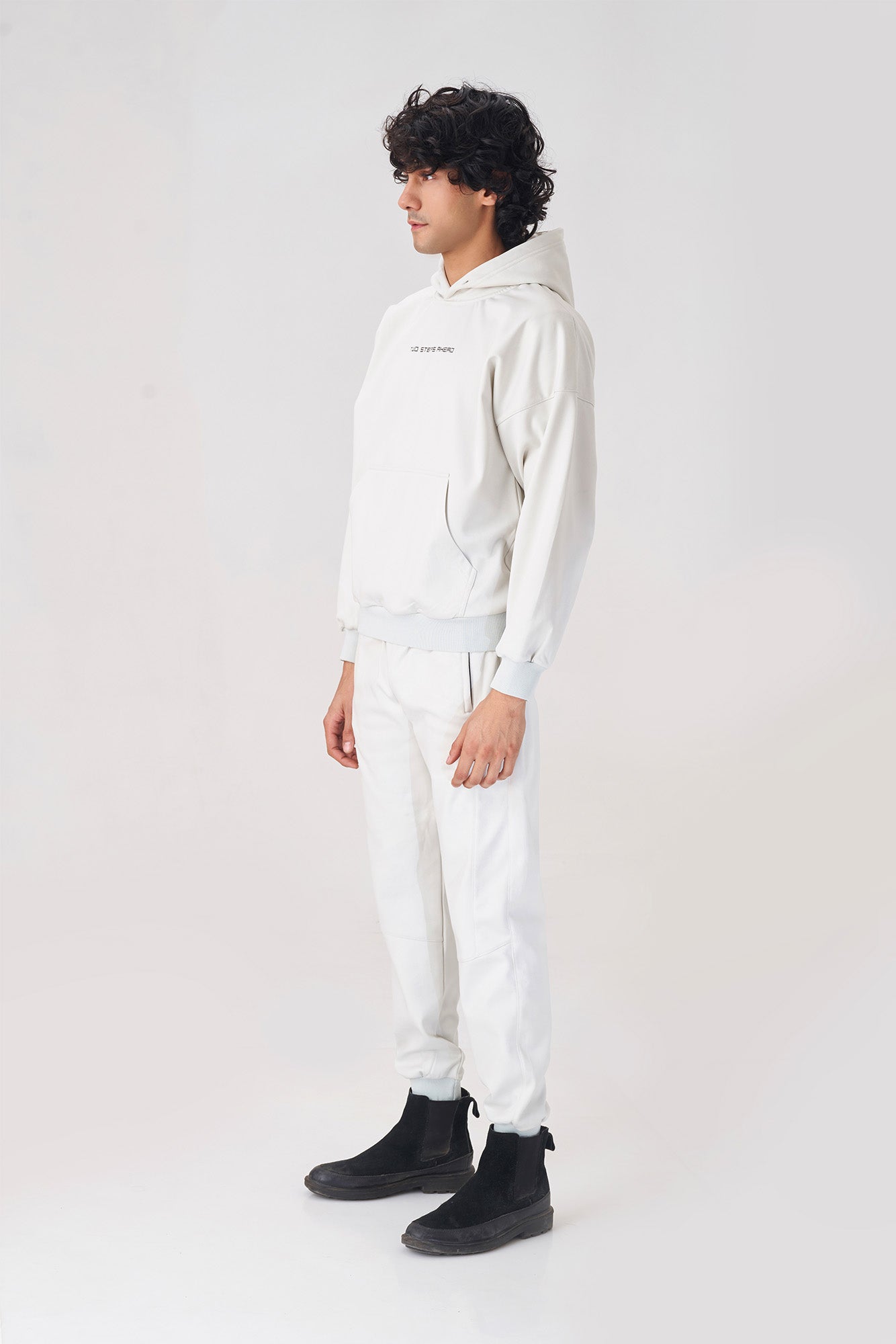 Unisex White Hoodie Tracksuit for Ultimate Comfort and Effortless Style