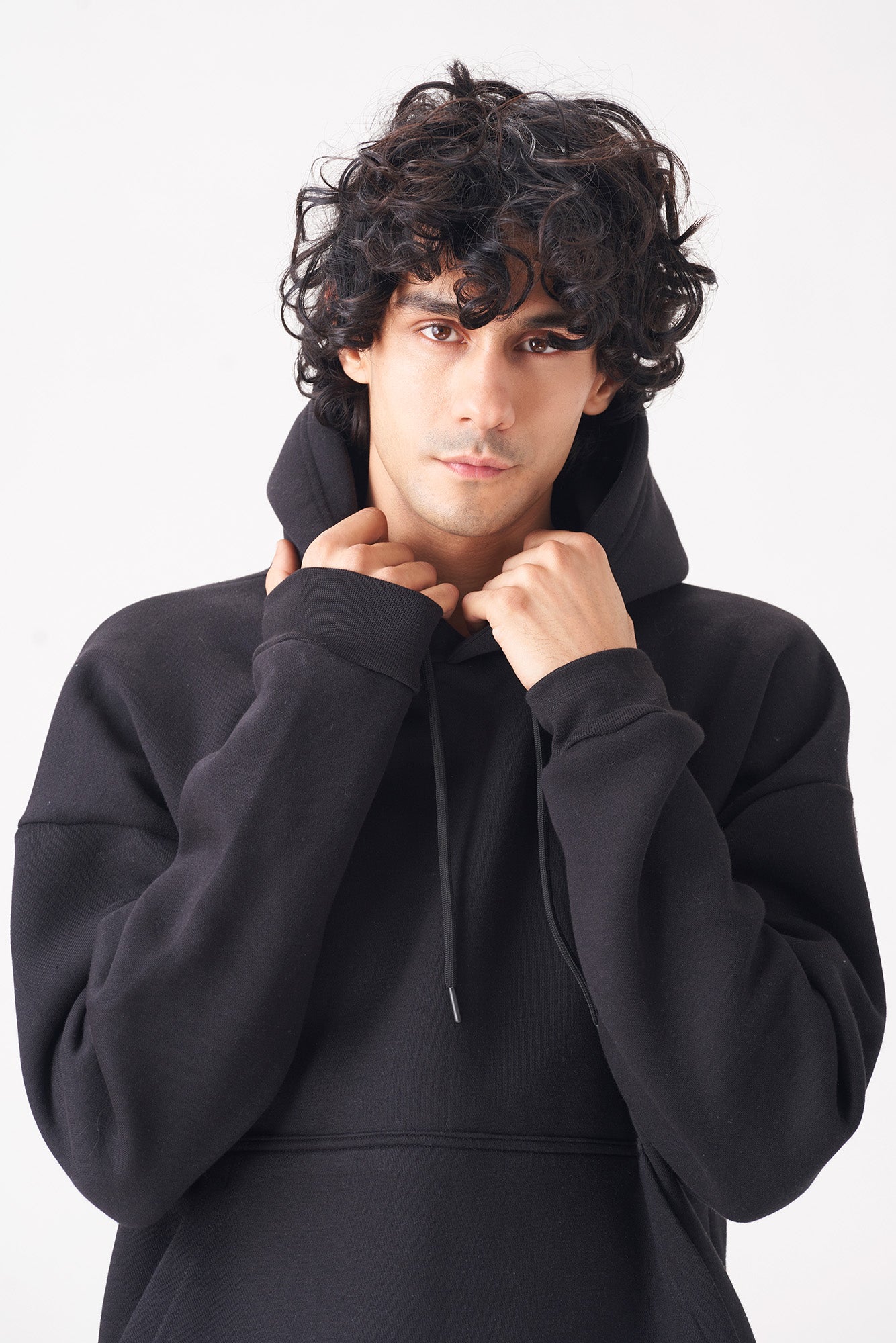 All-Day Comfort in a Classic Black Hoodie