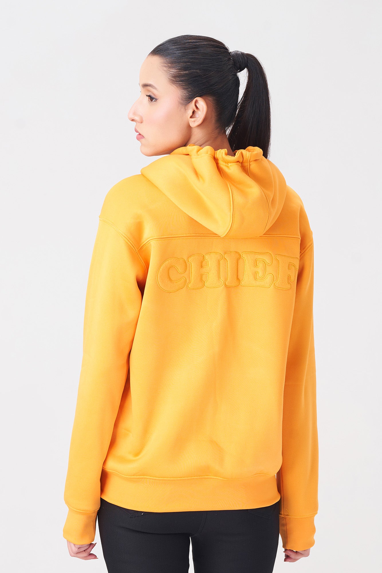 Bright Yellow Zip-Up Hoodie for Men and Women