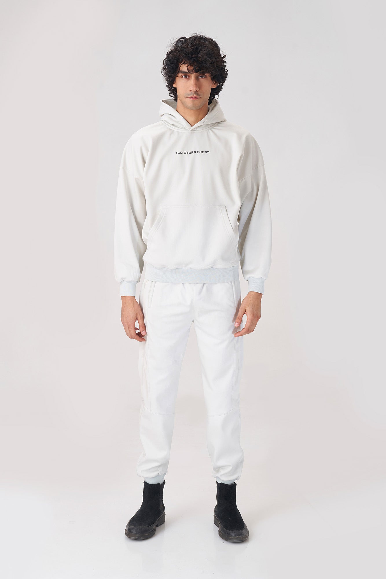 Unisex White Hoodie Tracksuit for Ultimate Comfort and Effortless Style