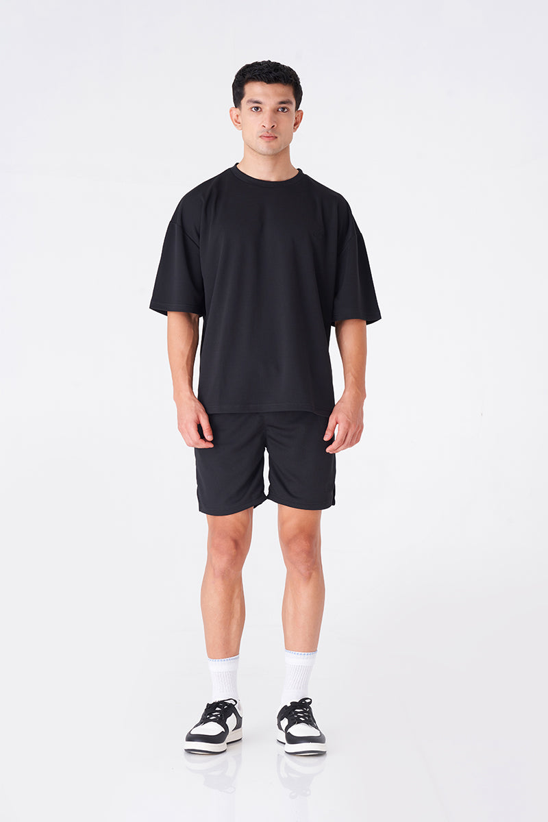 Men's Black Performance Gymwear Tee