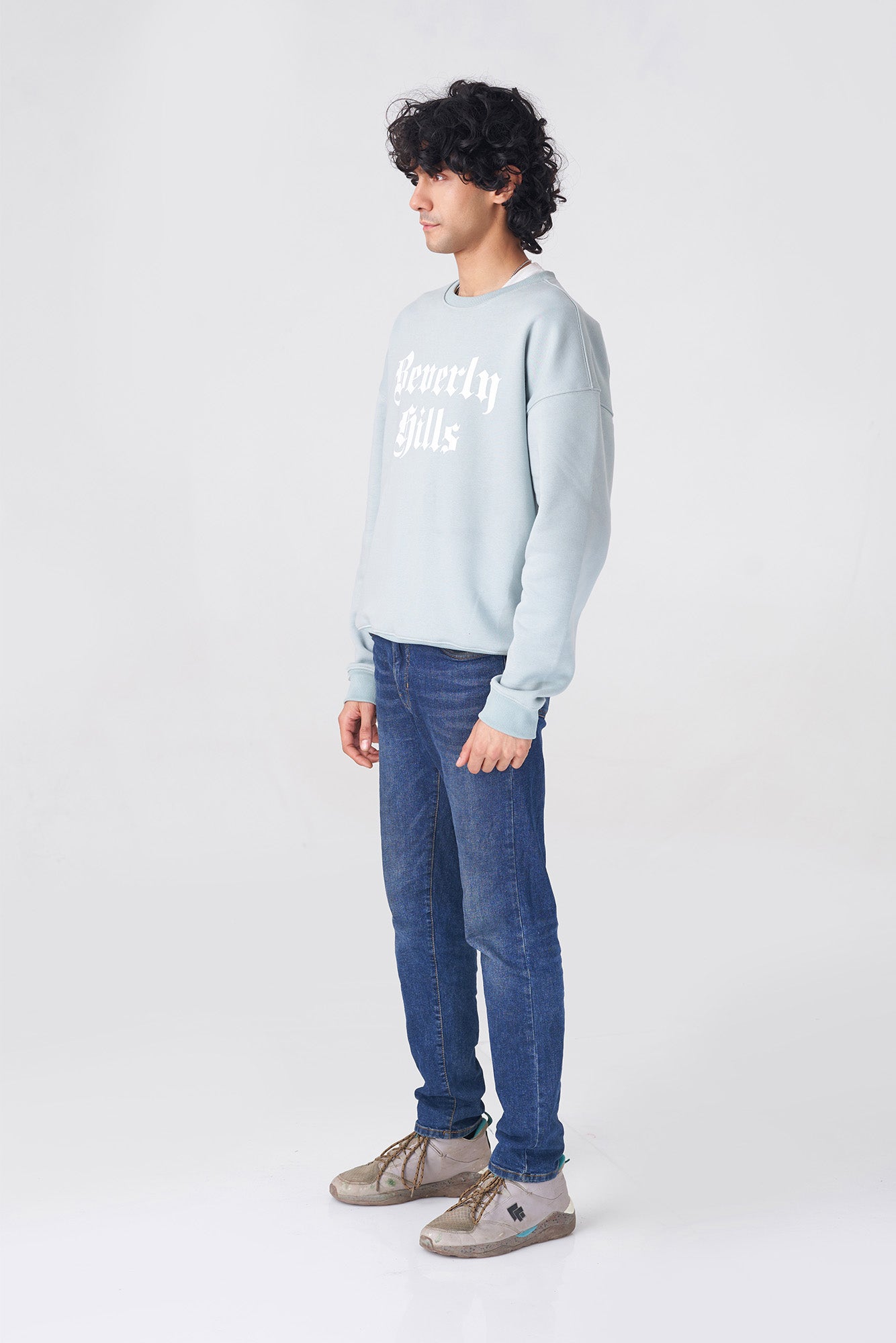 Light Blue Beverly Hills Sweatshirt - Stylish & Comfy