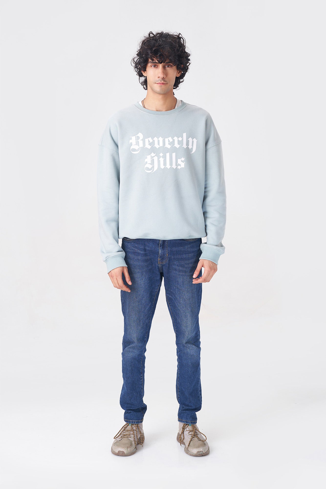 Light Blue Beverly Hills Sweatshirt - Stylish & Comfy