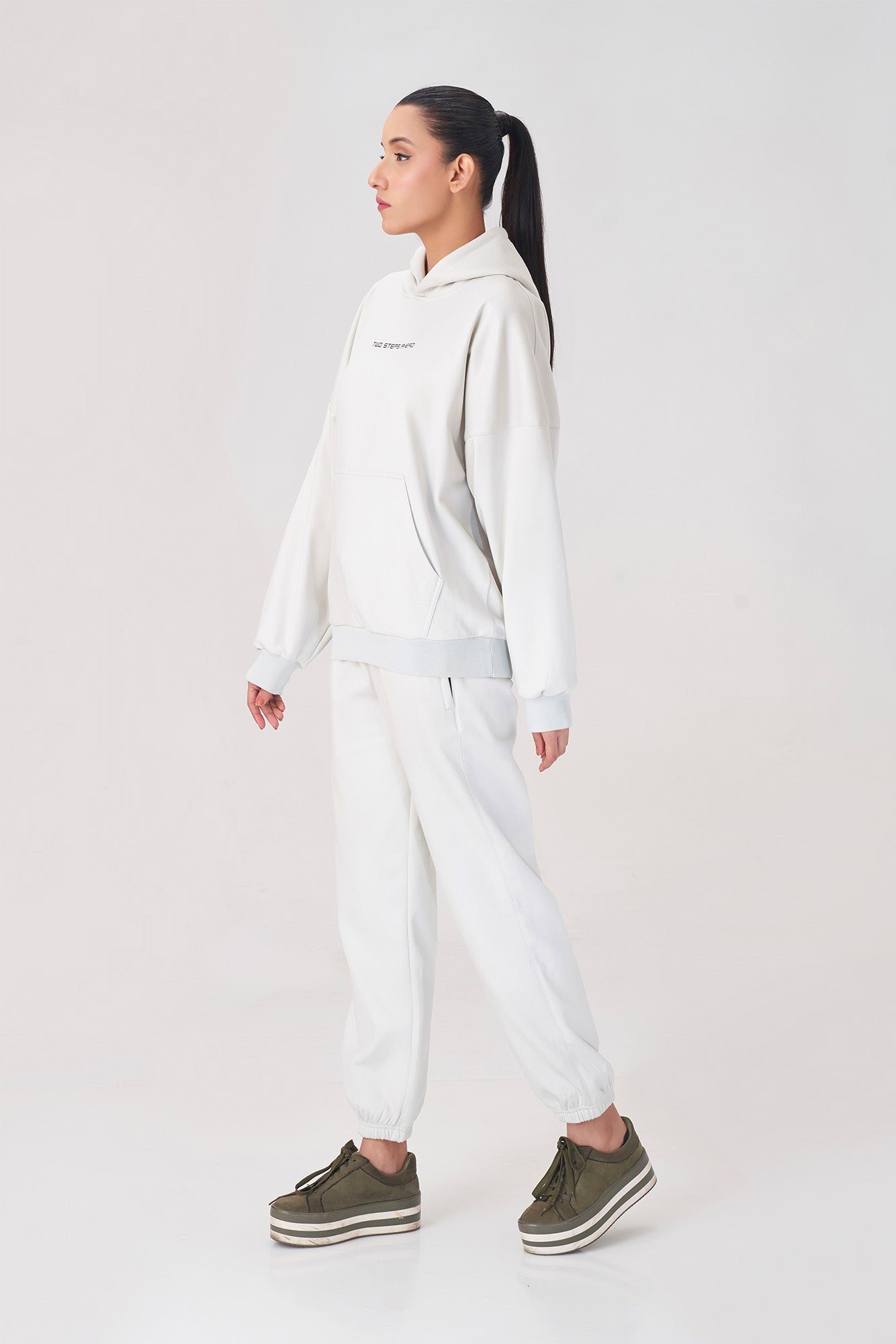 Unisex White Hoodie Tracksuit for Ultimate Comfort and Effortless Style