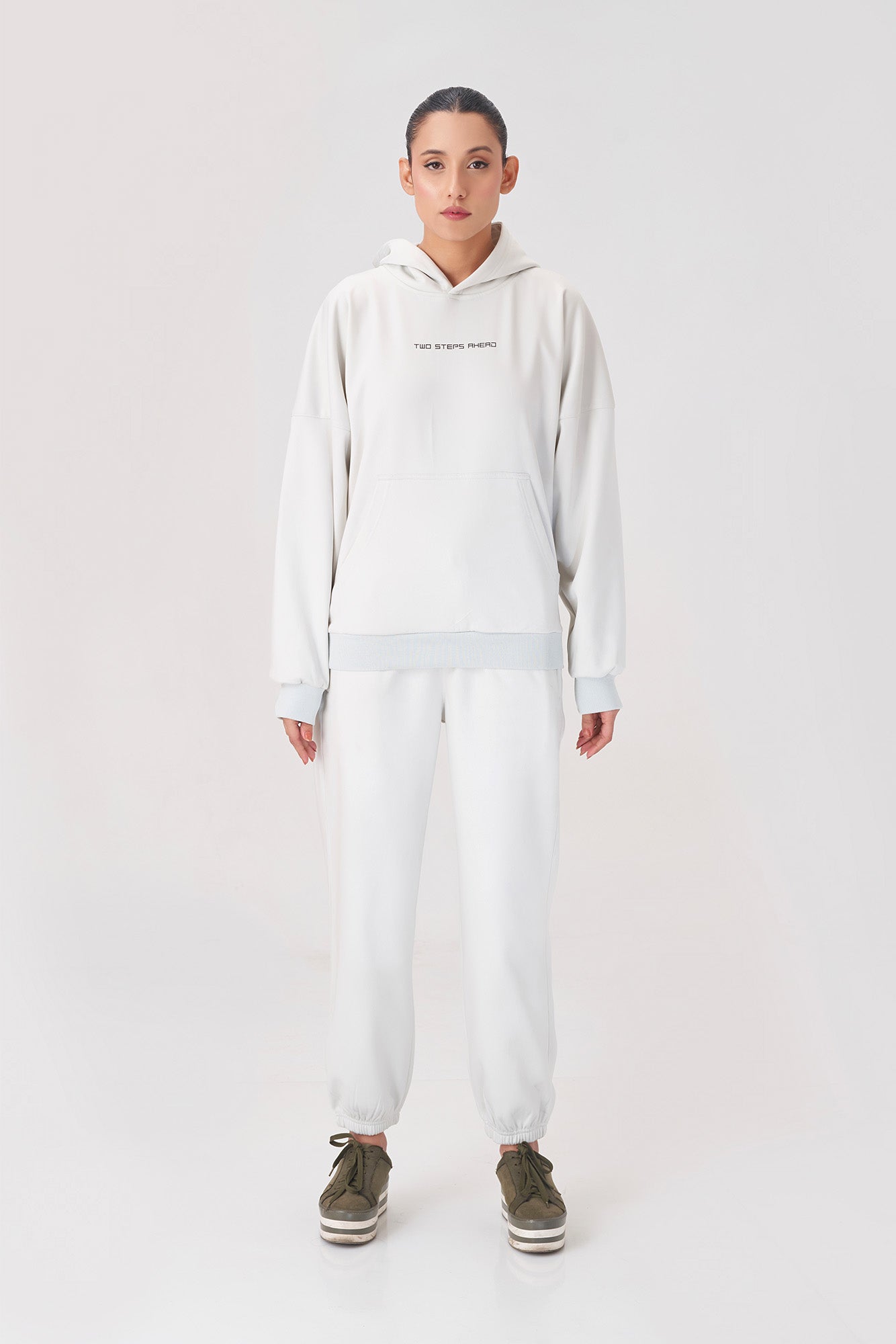 Unisex White Hoodie Tracksuit for Ultimate Comfort and Effortless Style