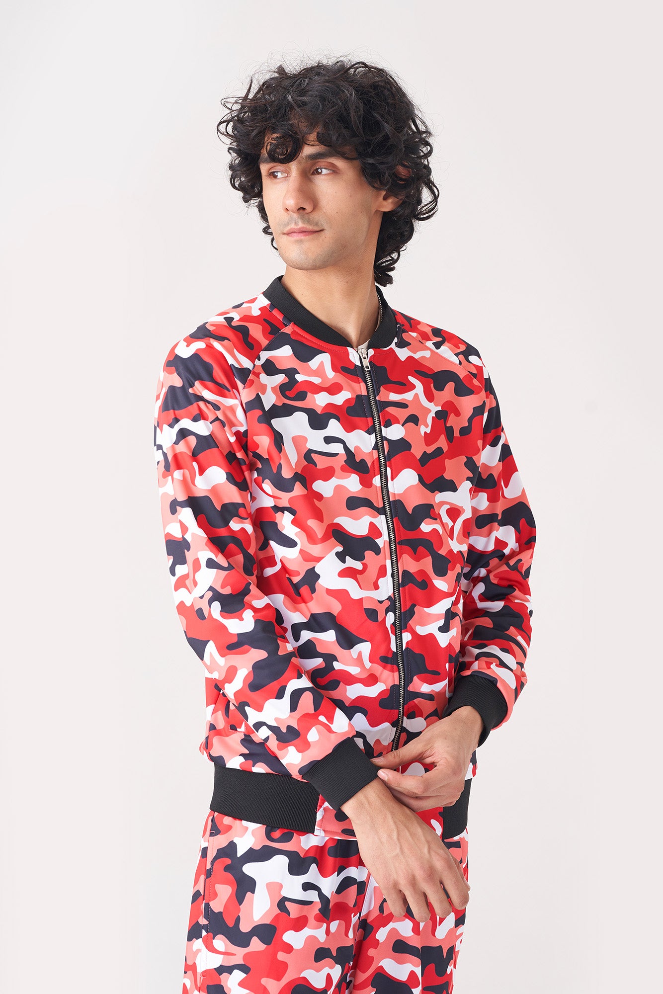 Introducing Our Red Camouflage Tracksuit for Men