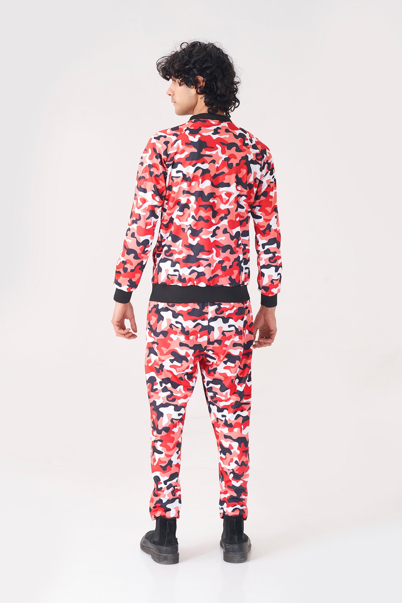 Introducing Our Red Camouflage Tracksuit for Men