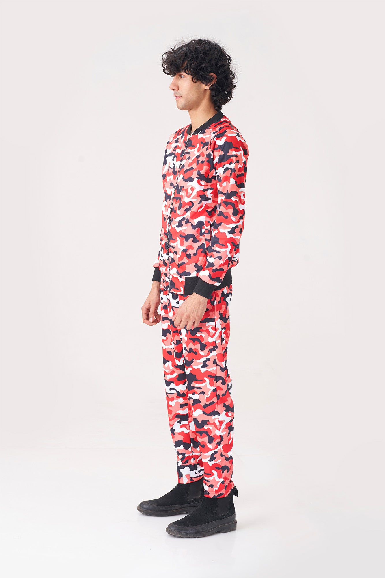 Introducing Our Red Camouflage Tracksuit for Men