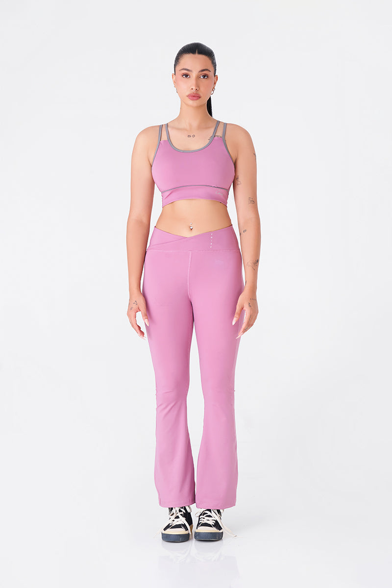 Peach Sports Bra & Legging Combo