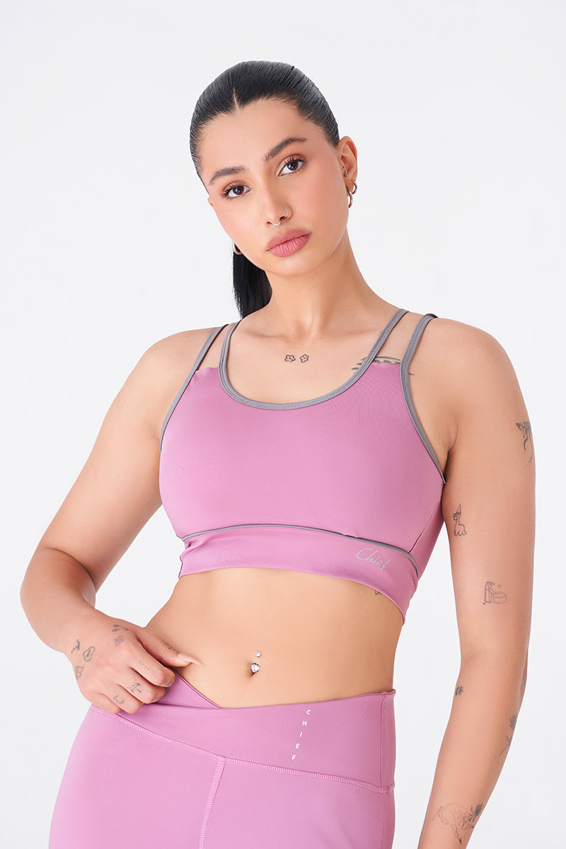 Peach Sports Bra & Legging Combo