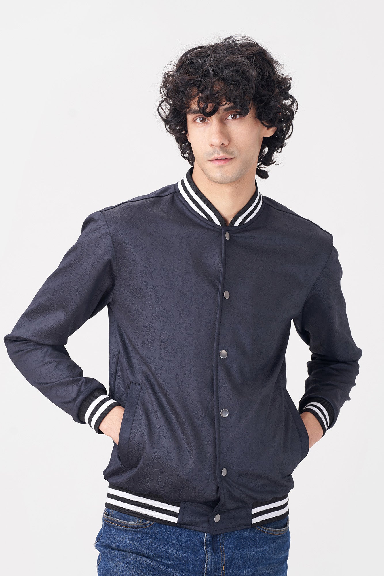 Men’s Navy Varsity Jacket