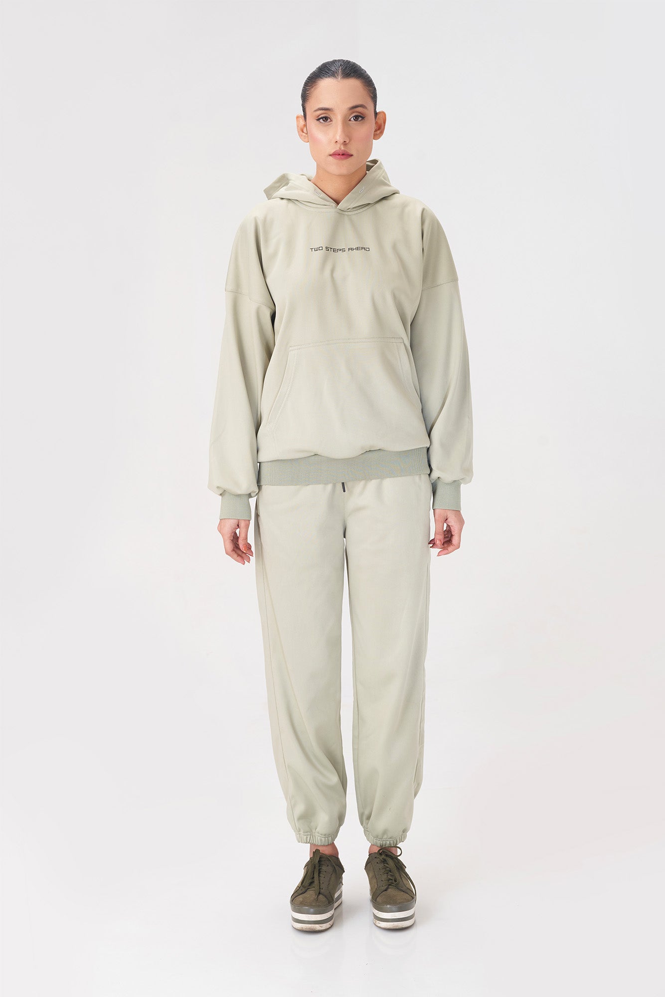 Unisex Sage Green Hoodie Tracksuit