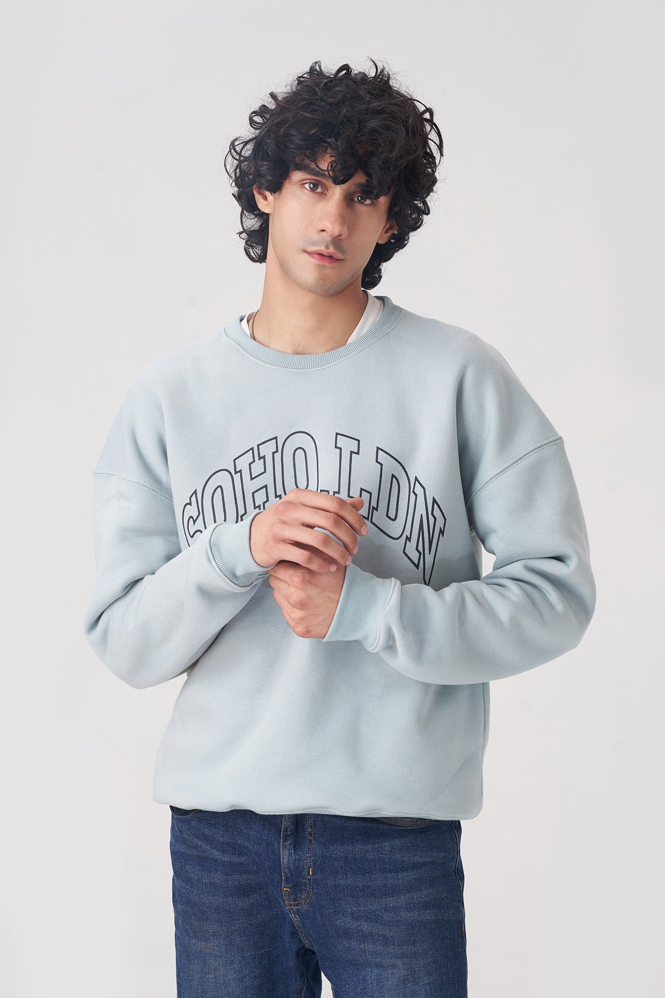 Light Blue SOHO.LDN Sweatshirt for Men