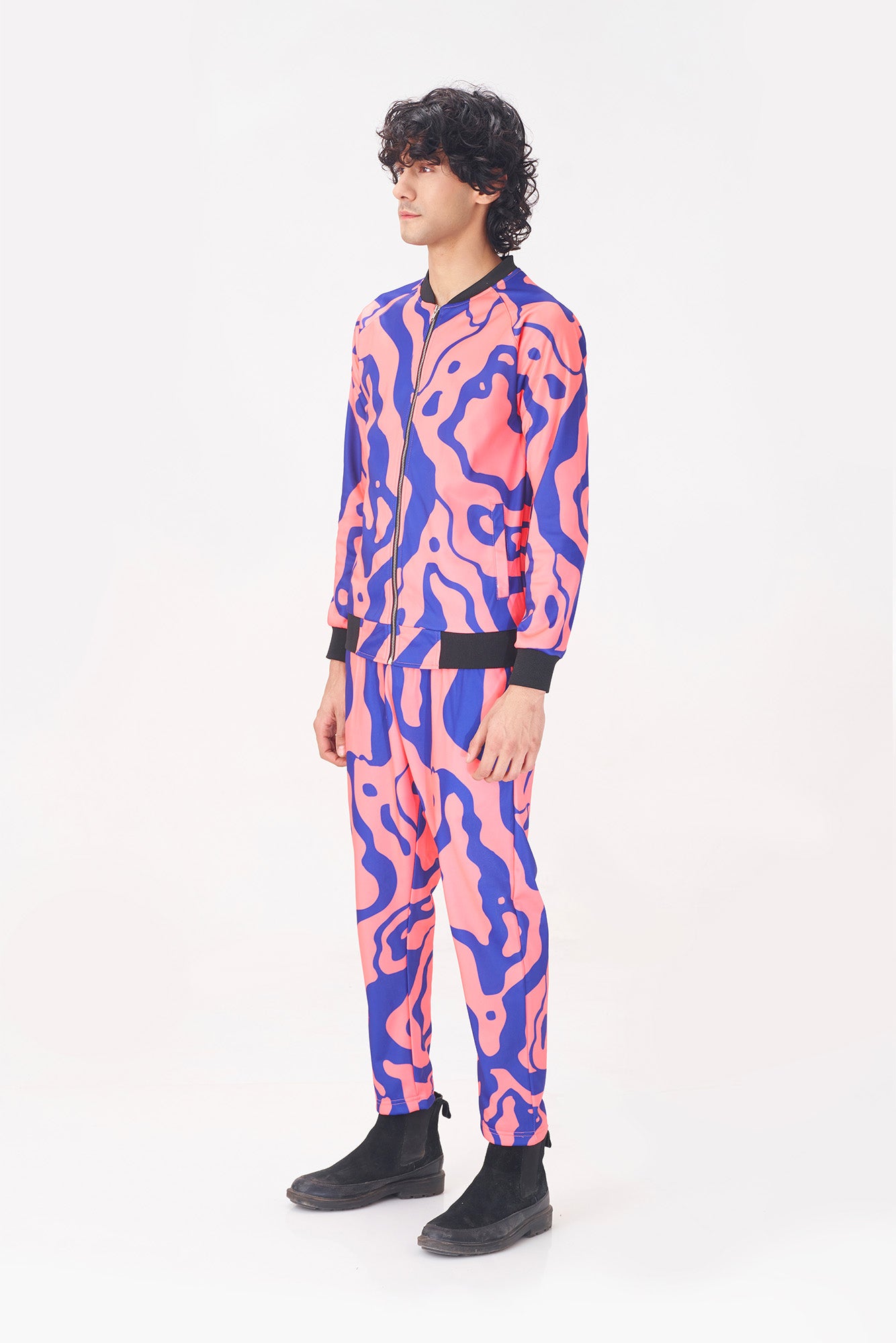 Vibrant Printed Tracksuit for Men